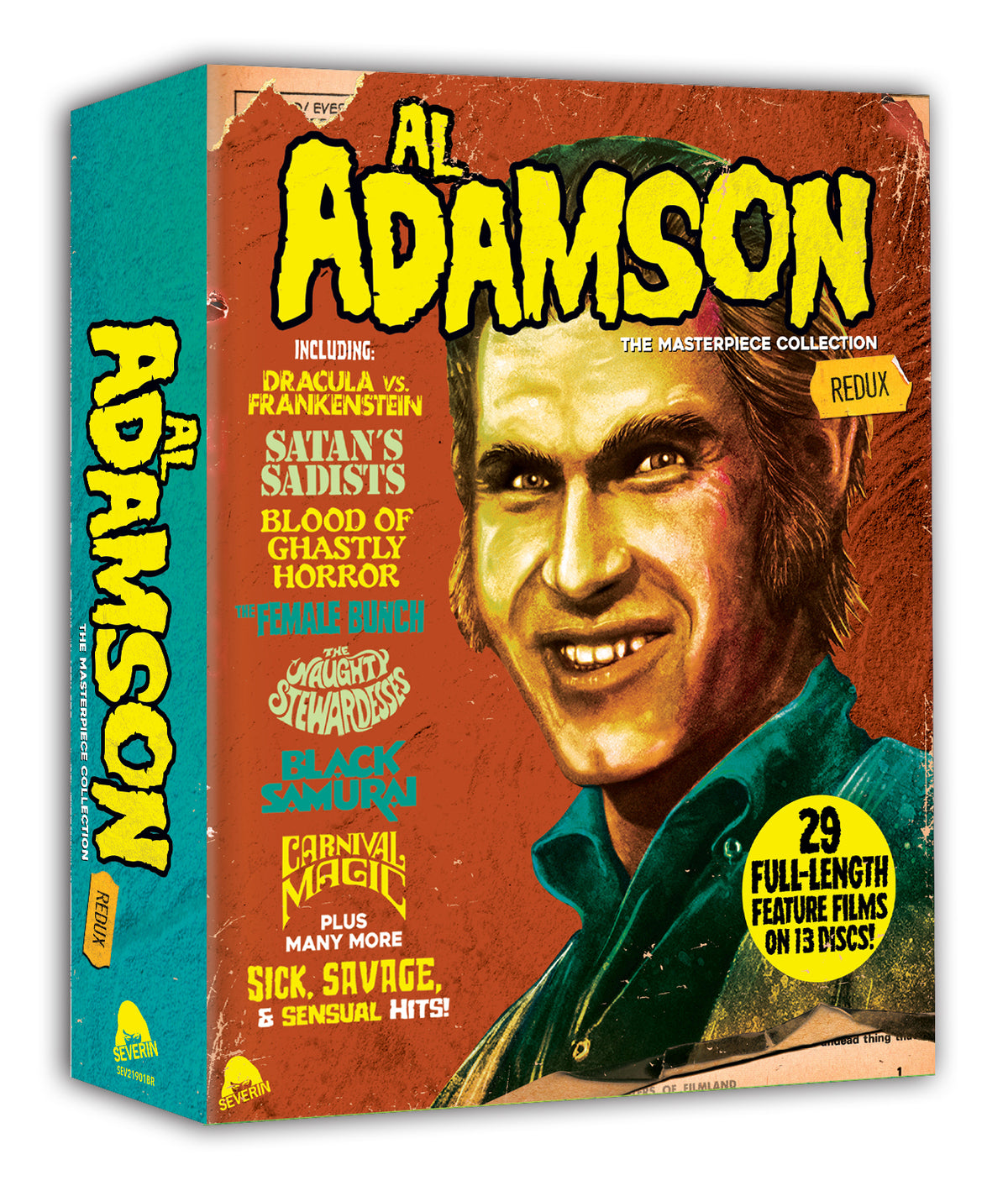AL ADAMSON: THE MASTERPIECE COLLECTION REDUX - SEVERIN FILMS BLU-RAY BOX SET