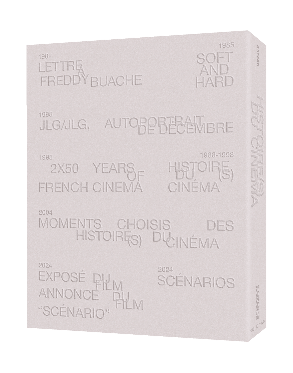 HISTOIRE(S) DU CINEMA AND OTHER WORKS - RADIANCE LIMITED EDITION BLU-RAY