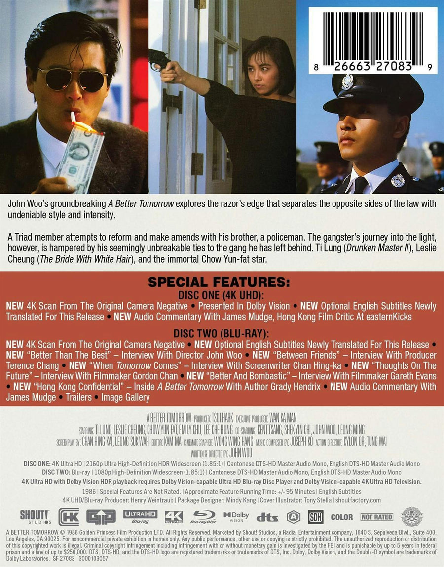 A Better Tomorrow – Shout! Factory Limited Edition Steelbook 4K UHD