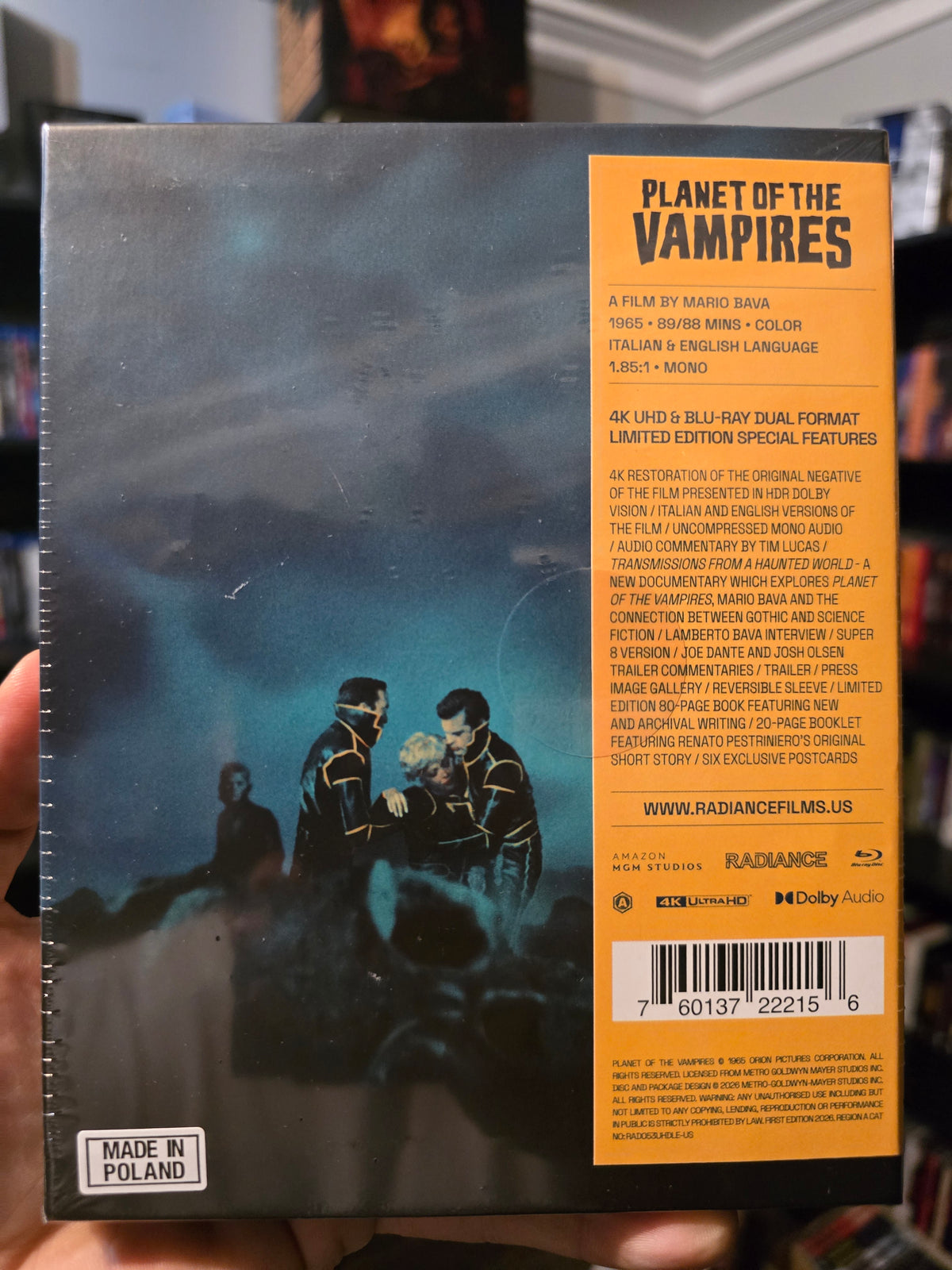 PLANET OF THE VAMPIRES [LIMITED EDITION] (RADIANCE FILMS) (4K UHD+BLU-RAY)