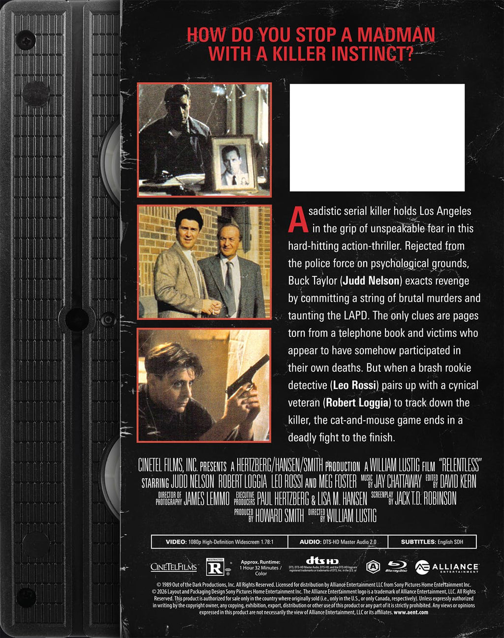 RELENTLESS [RETRO VHS EDITION] (MILL CREEK) (BLU-RAY)
