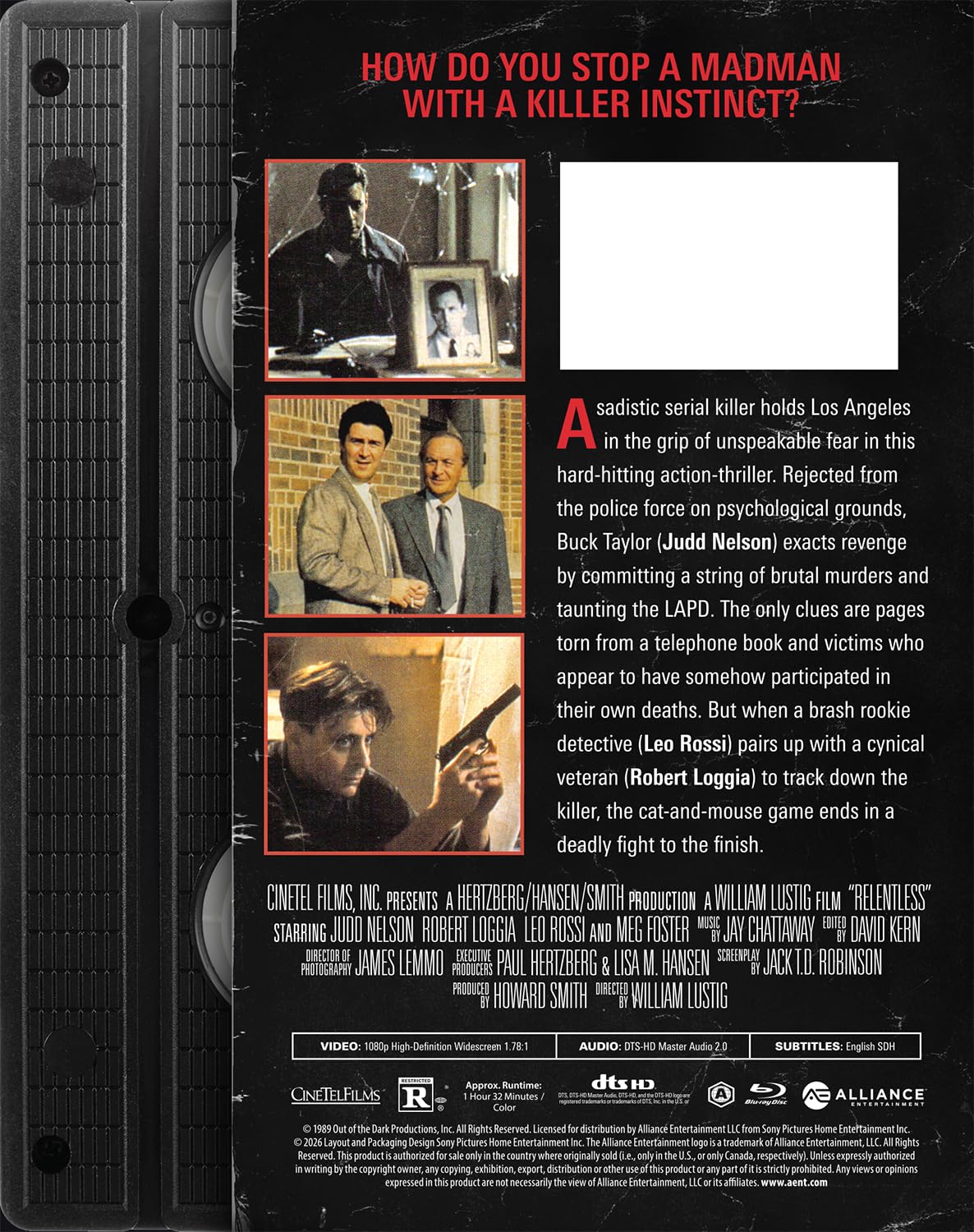 RELENTLESS [RETRO VHS EDITION] (MILL CREEK) (BLU-RAY)