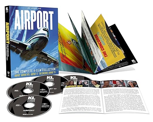 Airport: The Complete 4-Film Collection [Airport, Airport 1975, Airport '77, The Concorde: Airport '79] (Kino Lorber) (4K UHD w/Slipcase)
