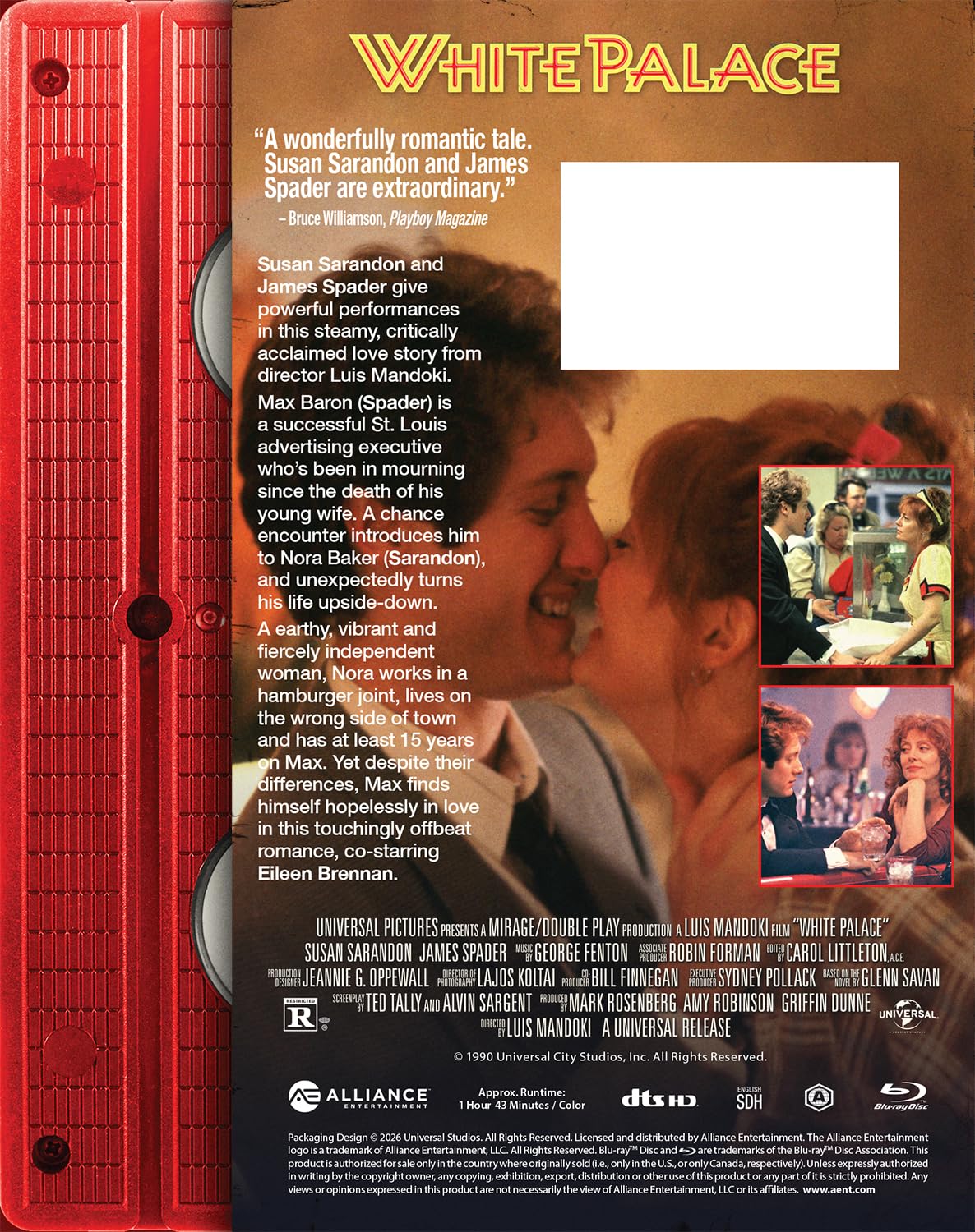WHITE PALACE [RETRO VHS EDITION] (MILL CREEK) (BLU-RAY)