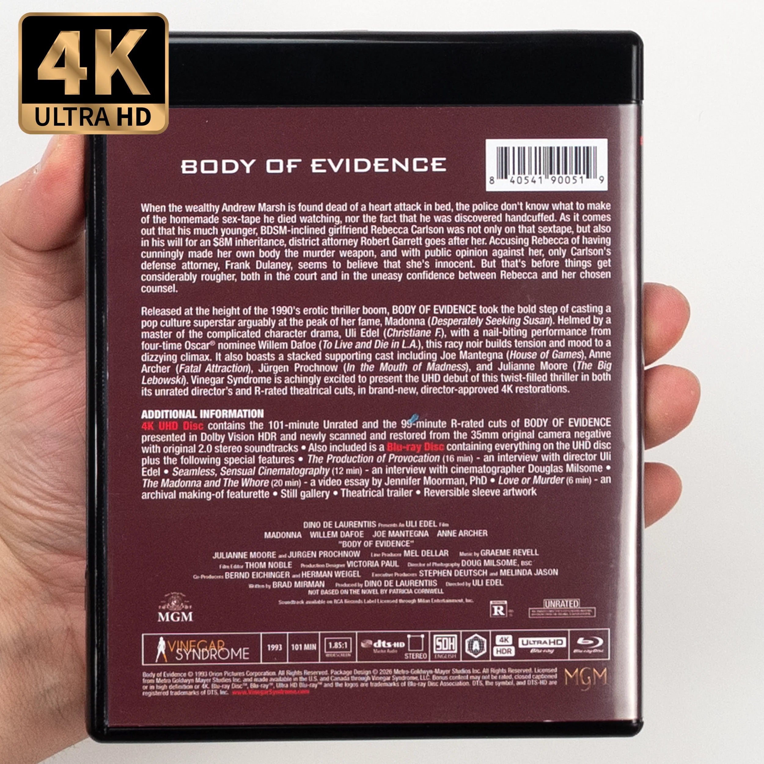 BODY OF EVIDENCE (VINEGAR SYNDROME) (4K UHD)