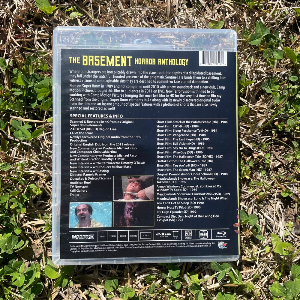 THE BASEMENT HORROR ANTHOLOGY (TERROR VISION) (BLU-RAY/CD w/SLIPCOVER)