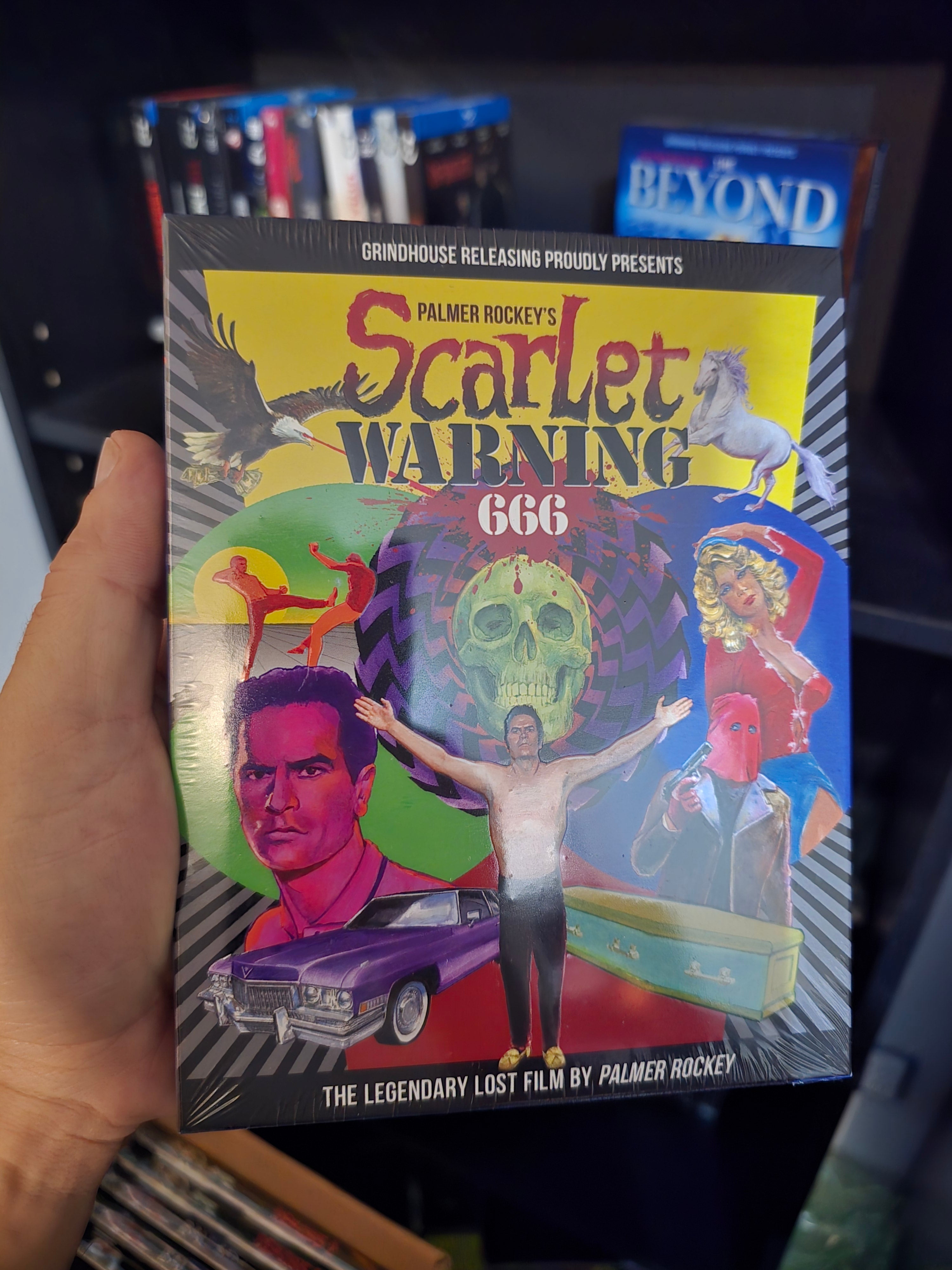 PALMER ROCKEY'S SCARLET WARNING 666 [3-DISC LIMITED EDITION] (GRINDHOUSE RELEASING) (BLU-RAY/CD w/SLIPCOVER)
