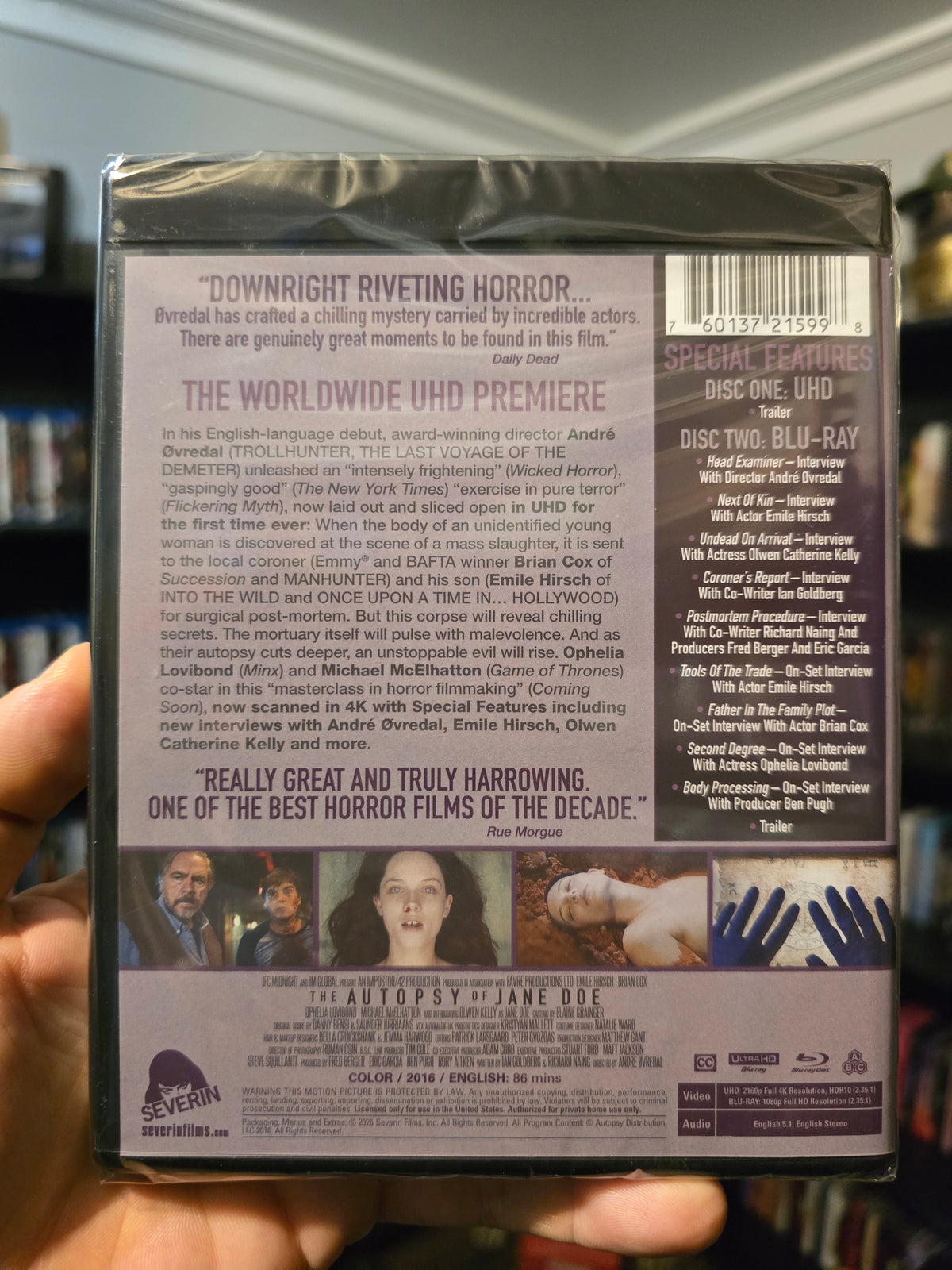 THE AUTOPSY OF JANE DOE (SEVERIN/4K UHD)