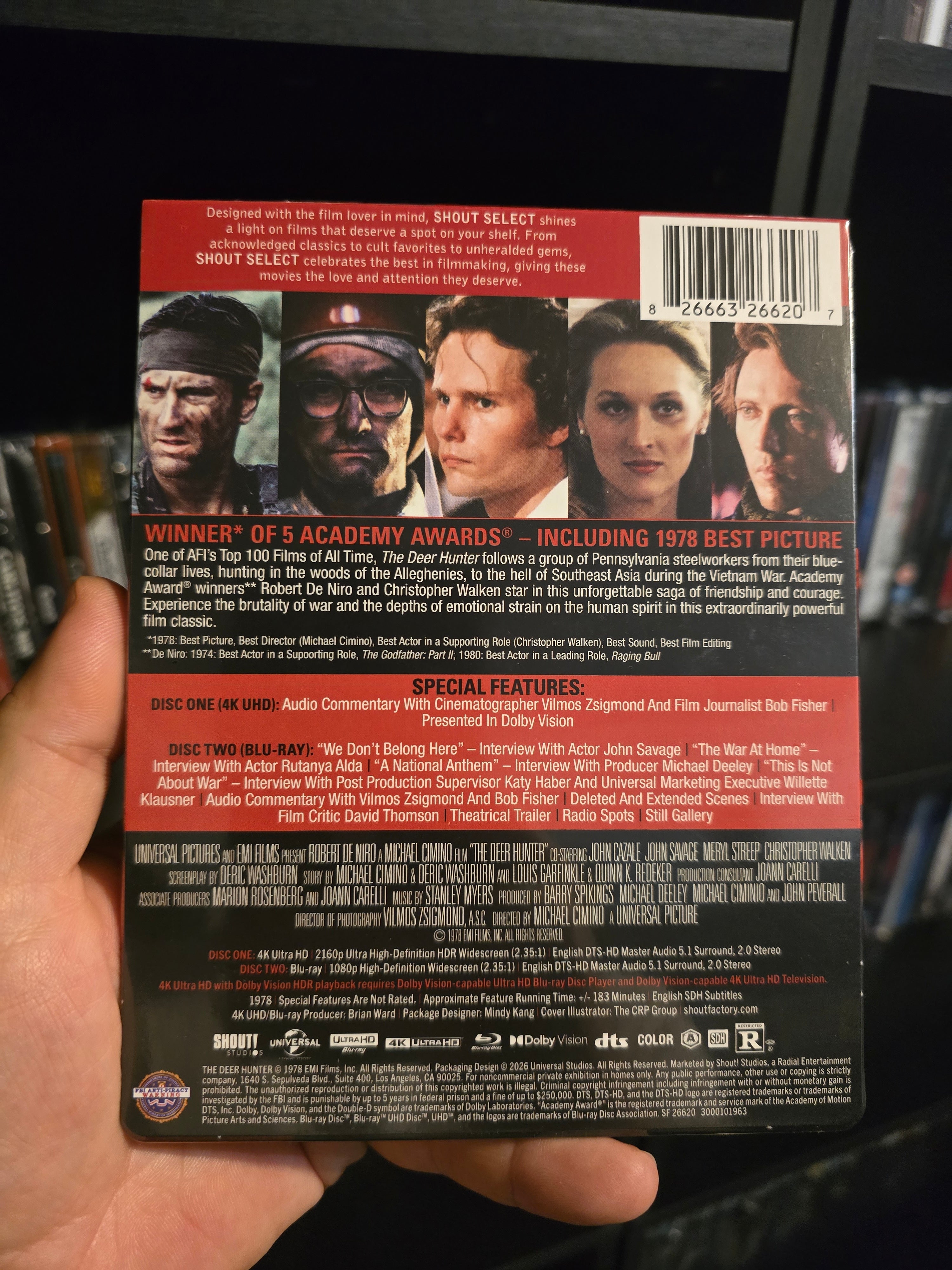 THE DEER HUNTER [LIMITED EDITION] (SHOUT SELECTS) (4K UHD STEELBOOK)