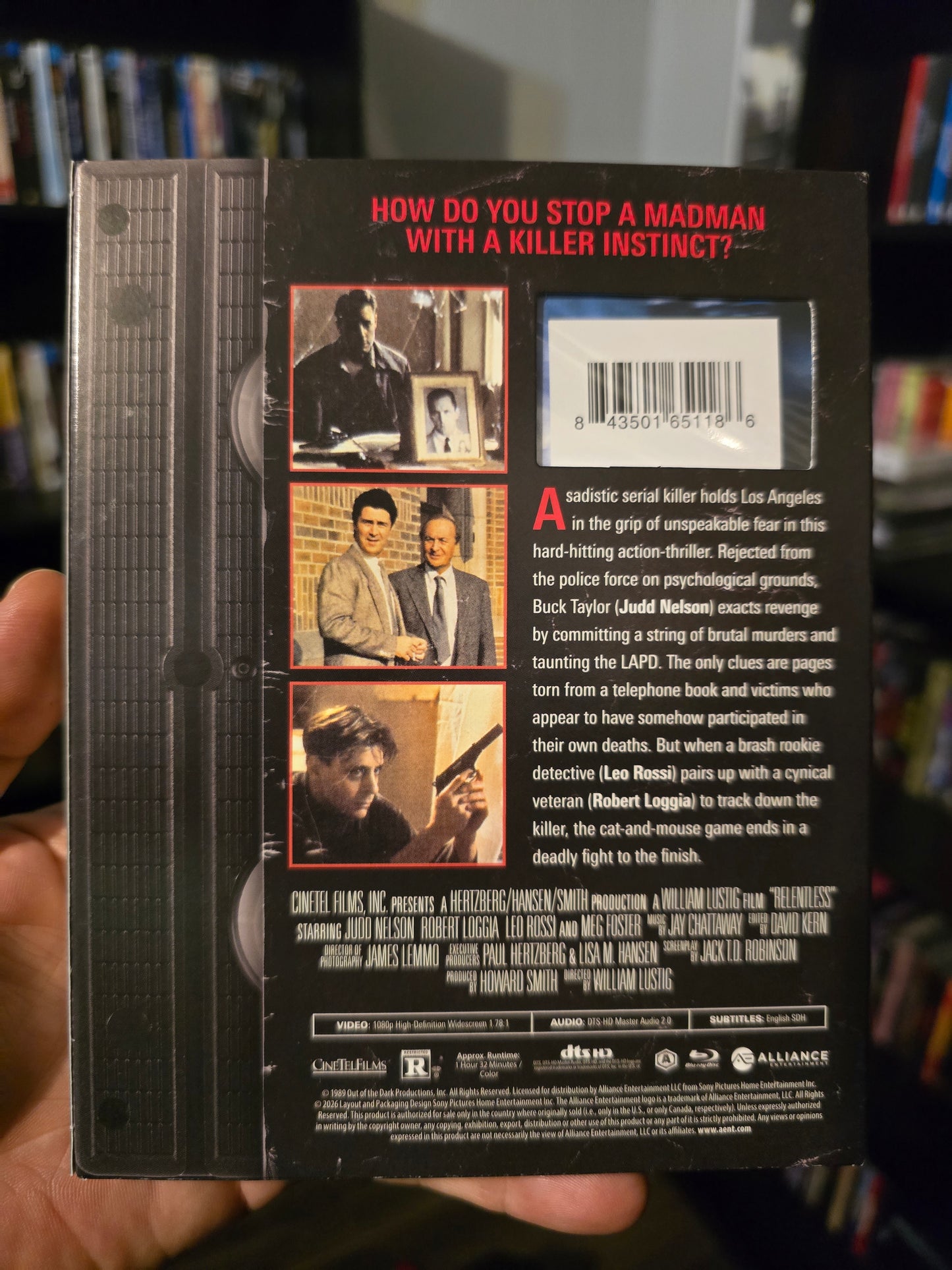 RELENTLESS [RETRO VHS EDITION] (MILL CREEK) (BLU-RAY)