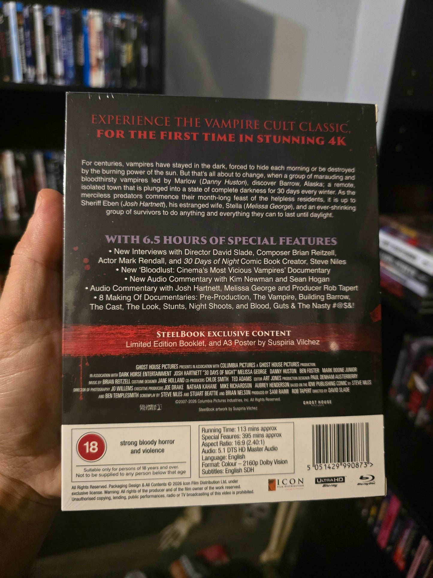 30 DAYS OF NIGHT [LIMITED EDITION STEELBOOK] (ICON FILM DISTRIBUTION) (4K UHD) (UK IMPORT)
