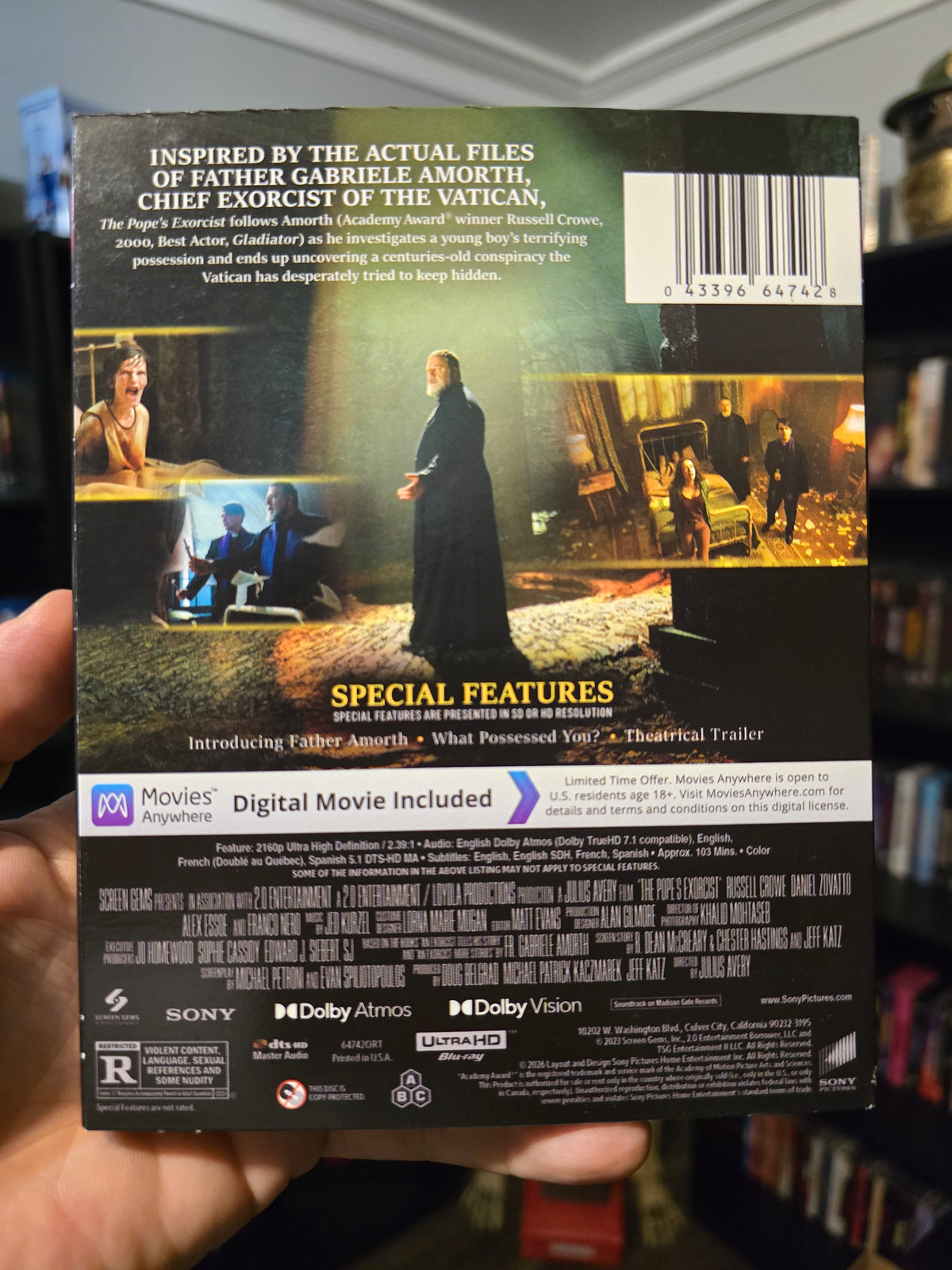THE POPE'S EXORCIST (SONY) (4K UHD)