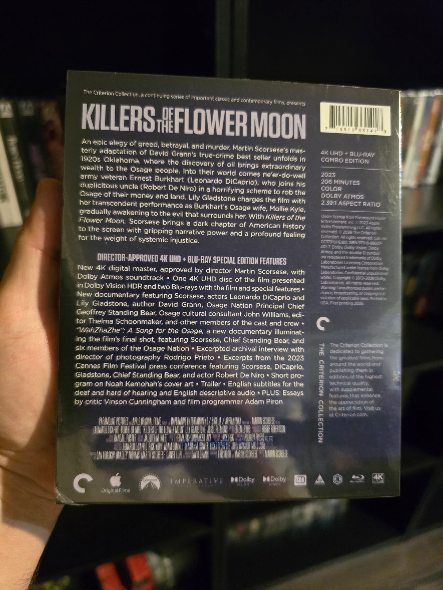 KILLERS OF THE FLOWER MOON (CRITERION COLLECTION) (4K UHD w/SLIPCASE)