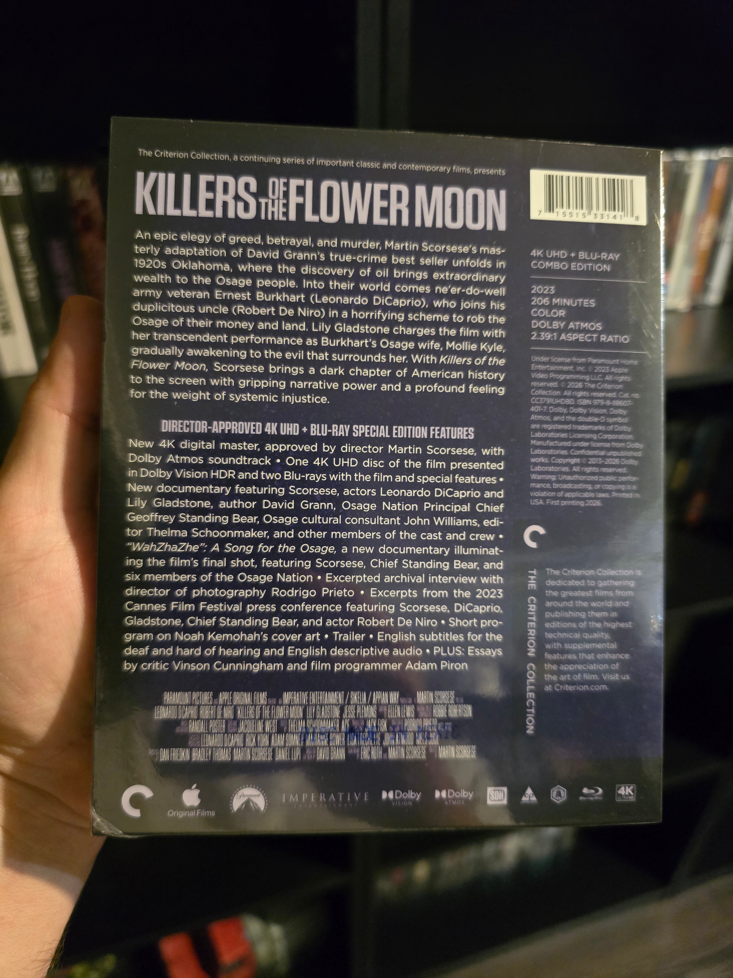 KILLERS OF THE FLOWER MOON (CRITERION COLLECTION) (4K UHD w/SLIPCASE)