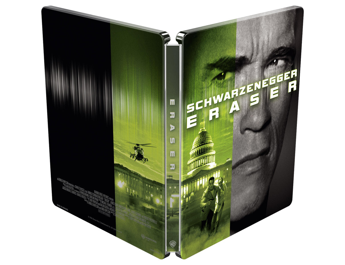 ERASER [LIMITED COLLECTOR'S EDTION STEELBOOK] (WARNER BROTHERS) (4K UHD+BLU-RAY REGION B) (UK IMPORT)