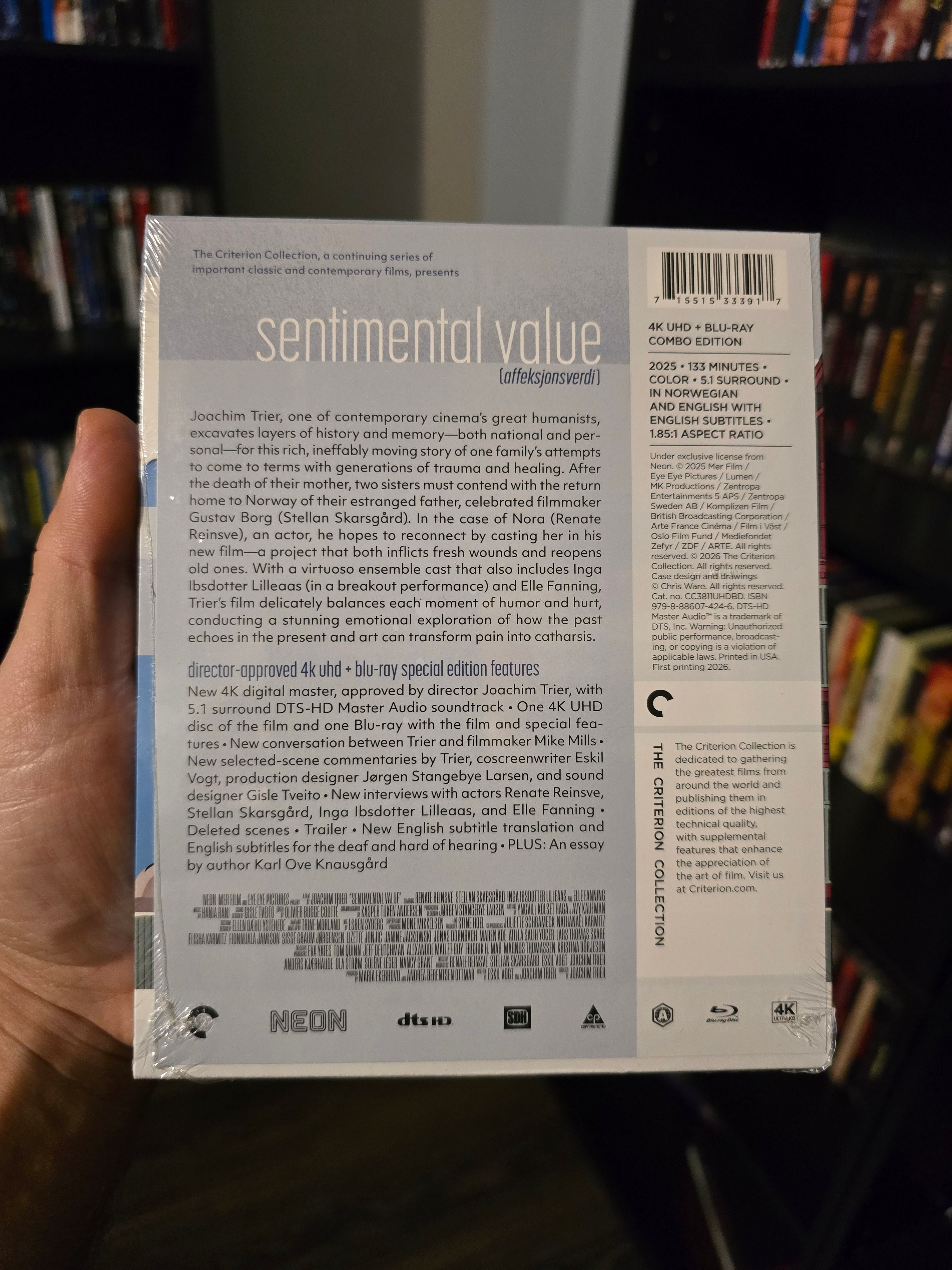 SENTIMENTAL VALUE (CRITERION) (4K UHD+BLU-RAY)
