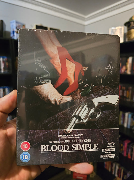 BLOOD SIMPLE [DIRECTOR'S CUT LIMITED EDITION STEELBOOK] (STUDIO CANAL) (4K UHD+BLU-RAY REGION B) (UK IMPORT)