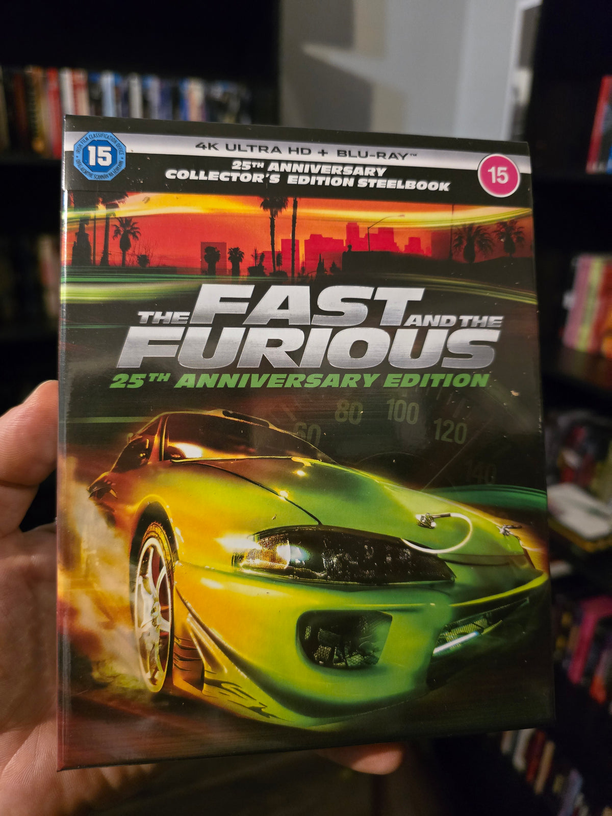 THE FAST AND THE FURIOUS [25TH ANNIVERSARY ULTIMATE COLLECTOR'S EDITION STEELBOOK] (UNIVERSAL PICTURES) (4K UHD+BLU-RAY REGION B) (UK IMPORT)