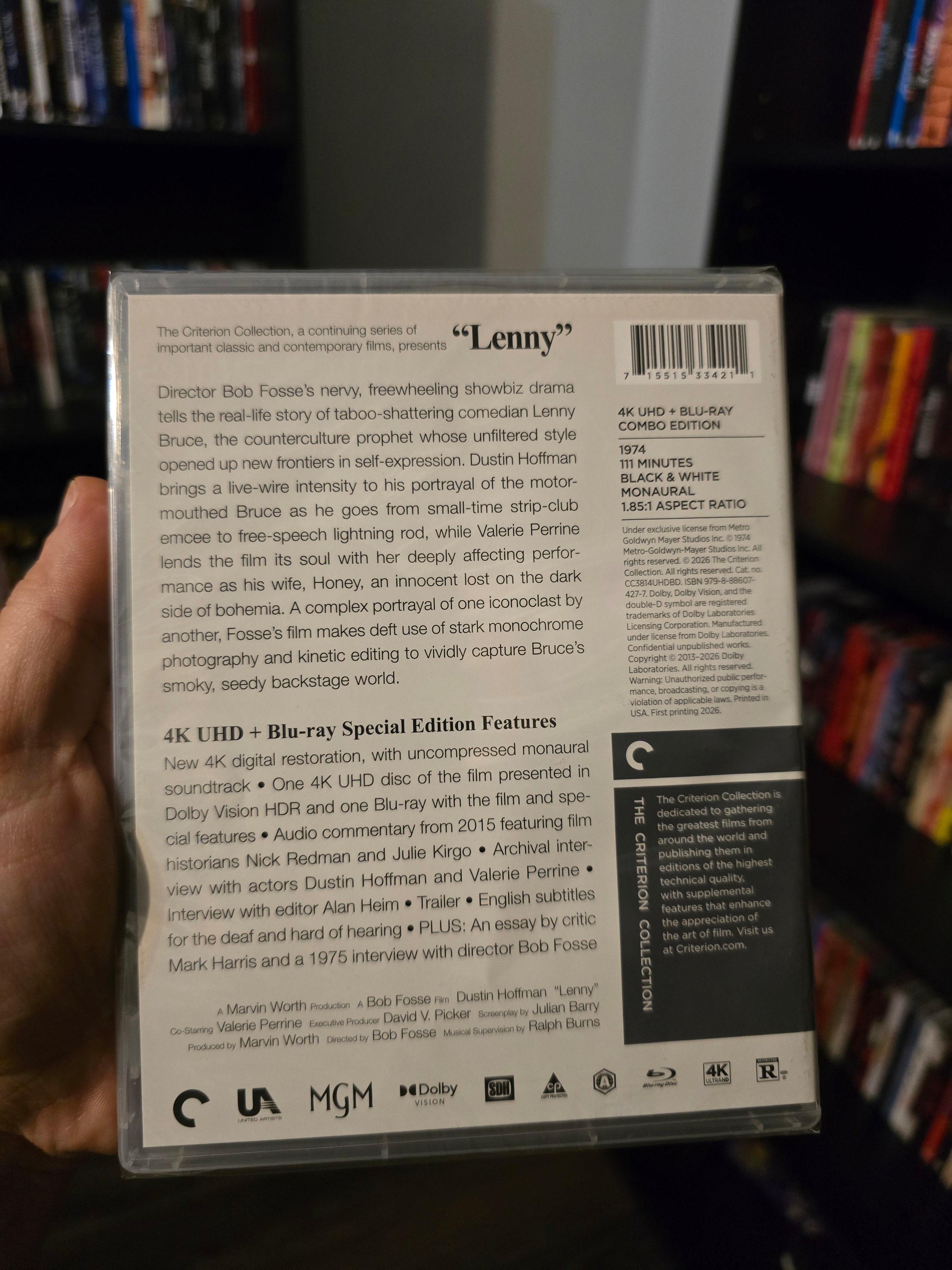 LENNY (CRITERION) (4K UHD+BLU-RAY)