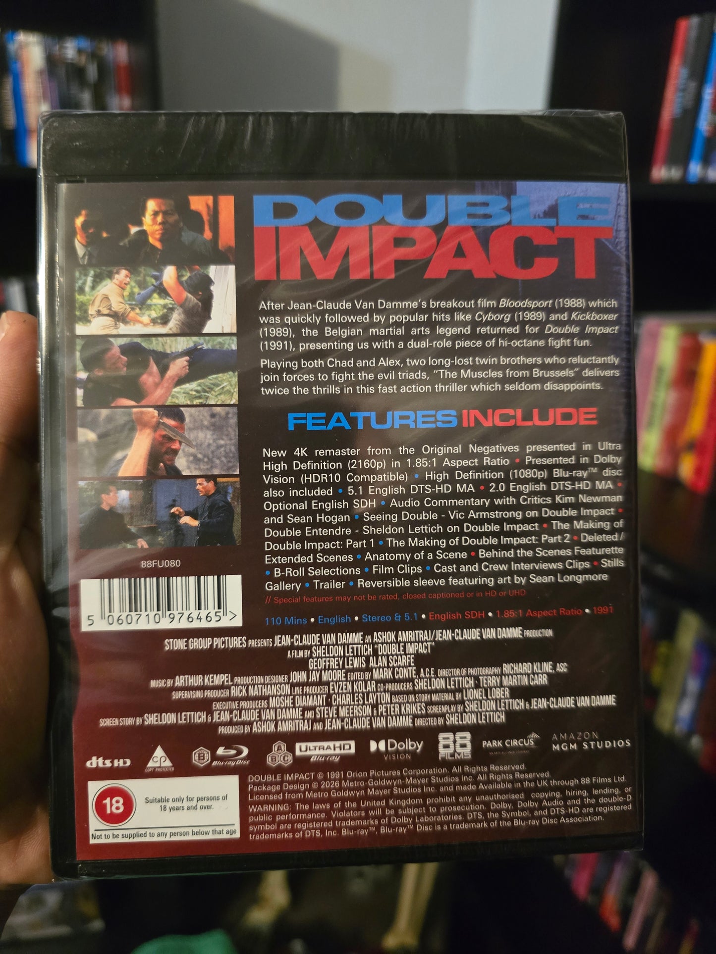 DOUBLE IMPACT (88 FILMS) (4K UHD+BLU-RAY REGION B) (UK IMPORT)