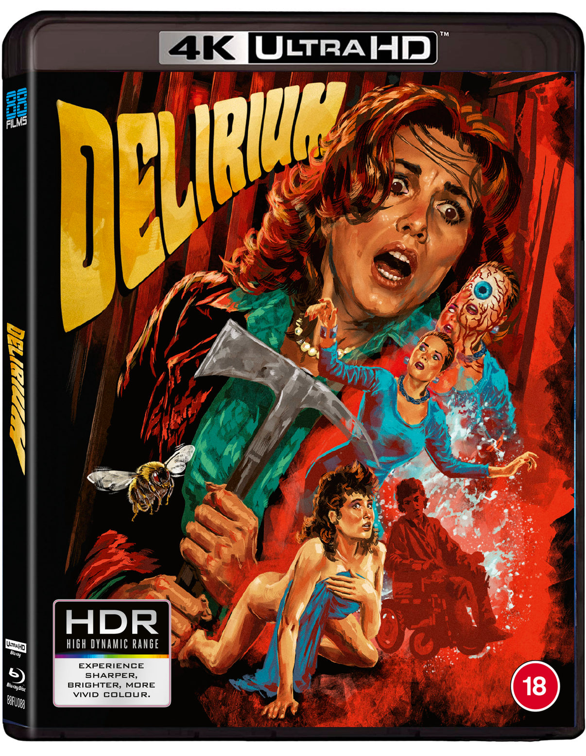 DELIRIUM (1987) (88 FILMS) (4K UHD+BLU-RAY REGION B) (UK IMPORT)
