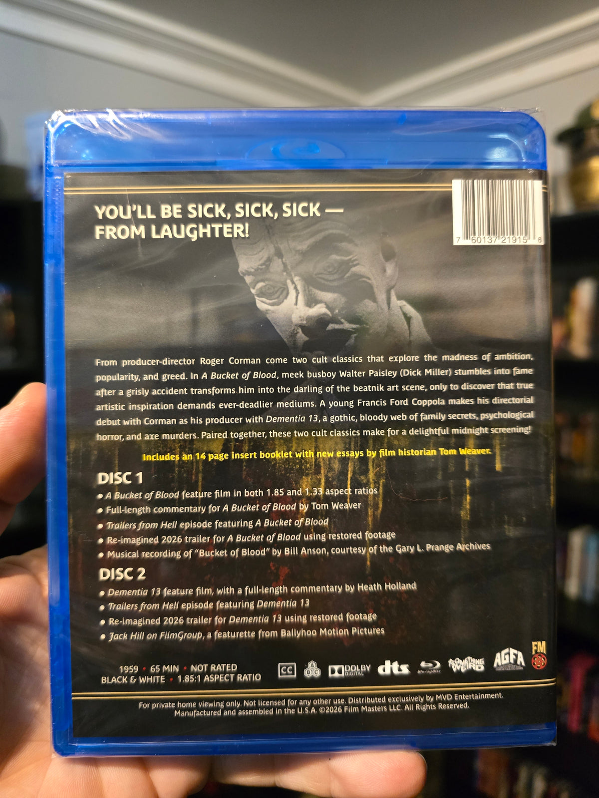 A BUCKET OF BLOOD [SPECIAL EDITION] (FILM MASTERS) (BLU-RAY)