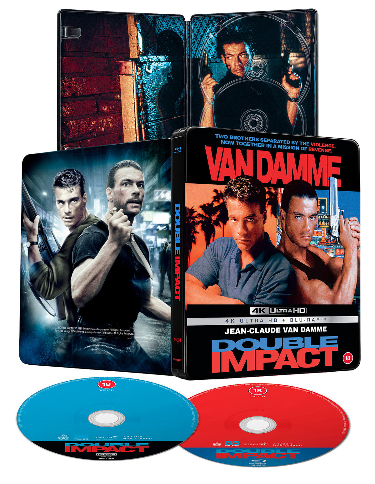 Double Impact – 88 Films Limited Edition Steelbook 4K UHD + Blu-ray