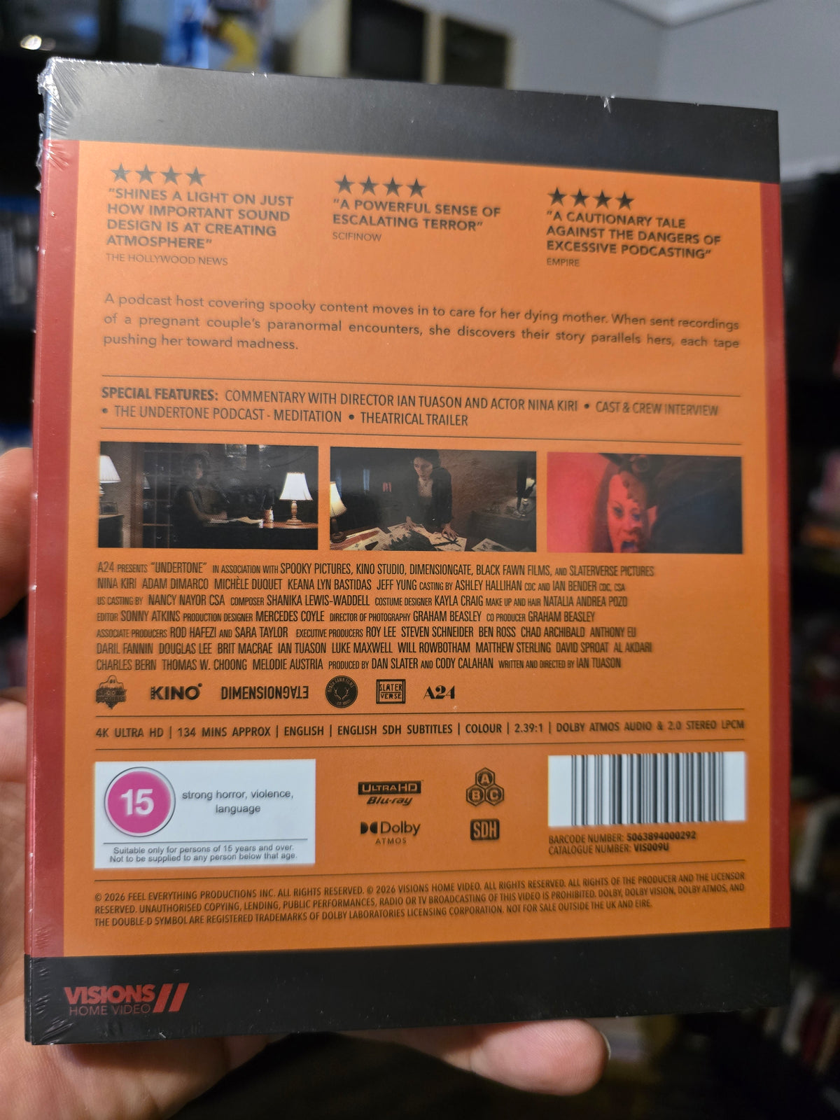 UNDERTONE (VISIONS HOME VIDEO) (4K UHD) (UK IMPORT)