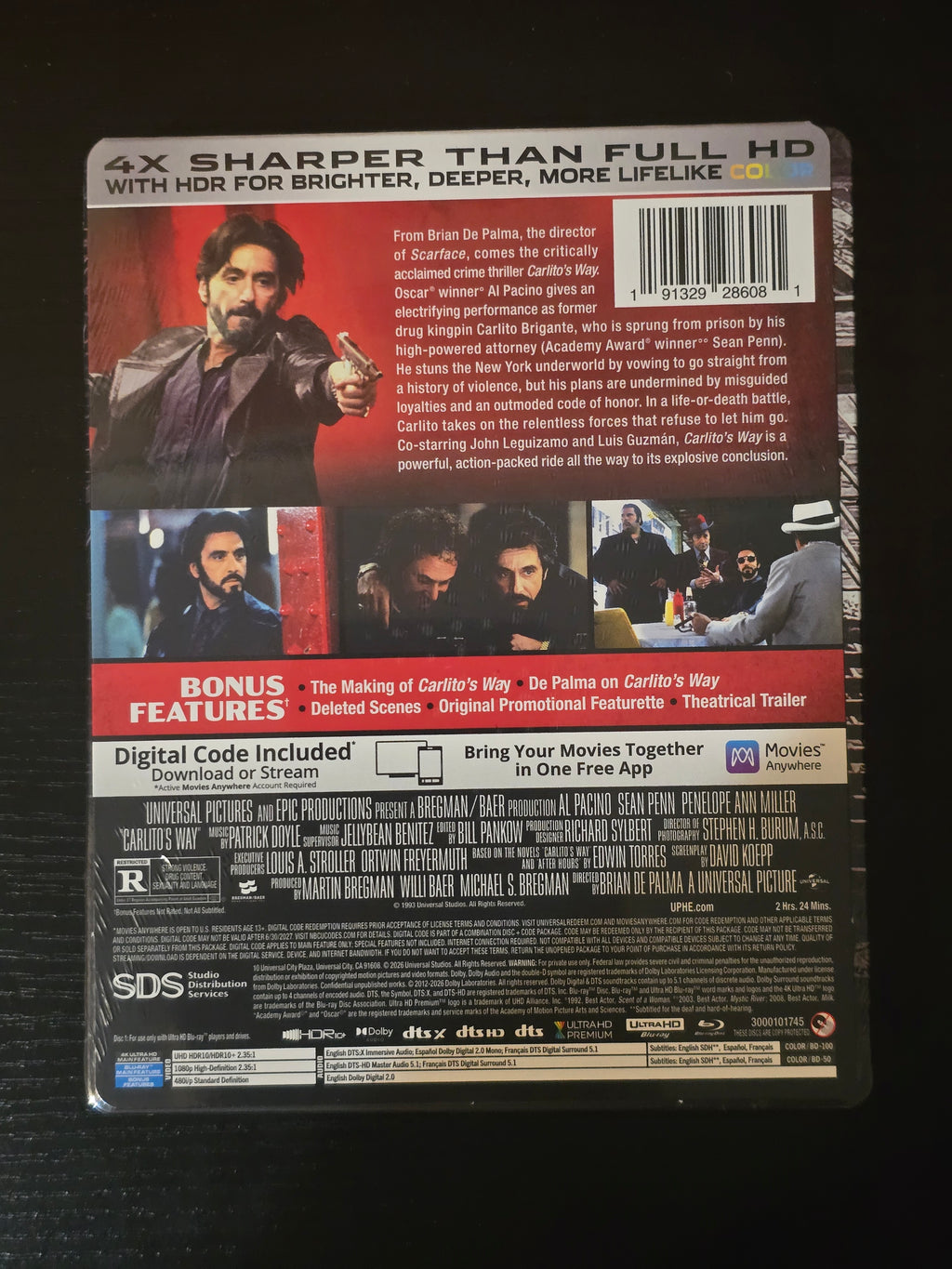 CARLITO'S WAY [LIMITED EDITION] (UNIVERSAL) (4K UHD STEELBOOK)