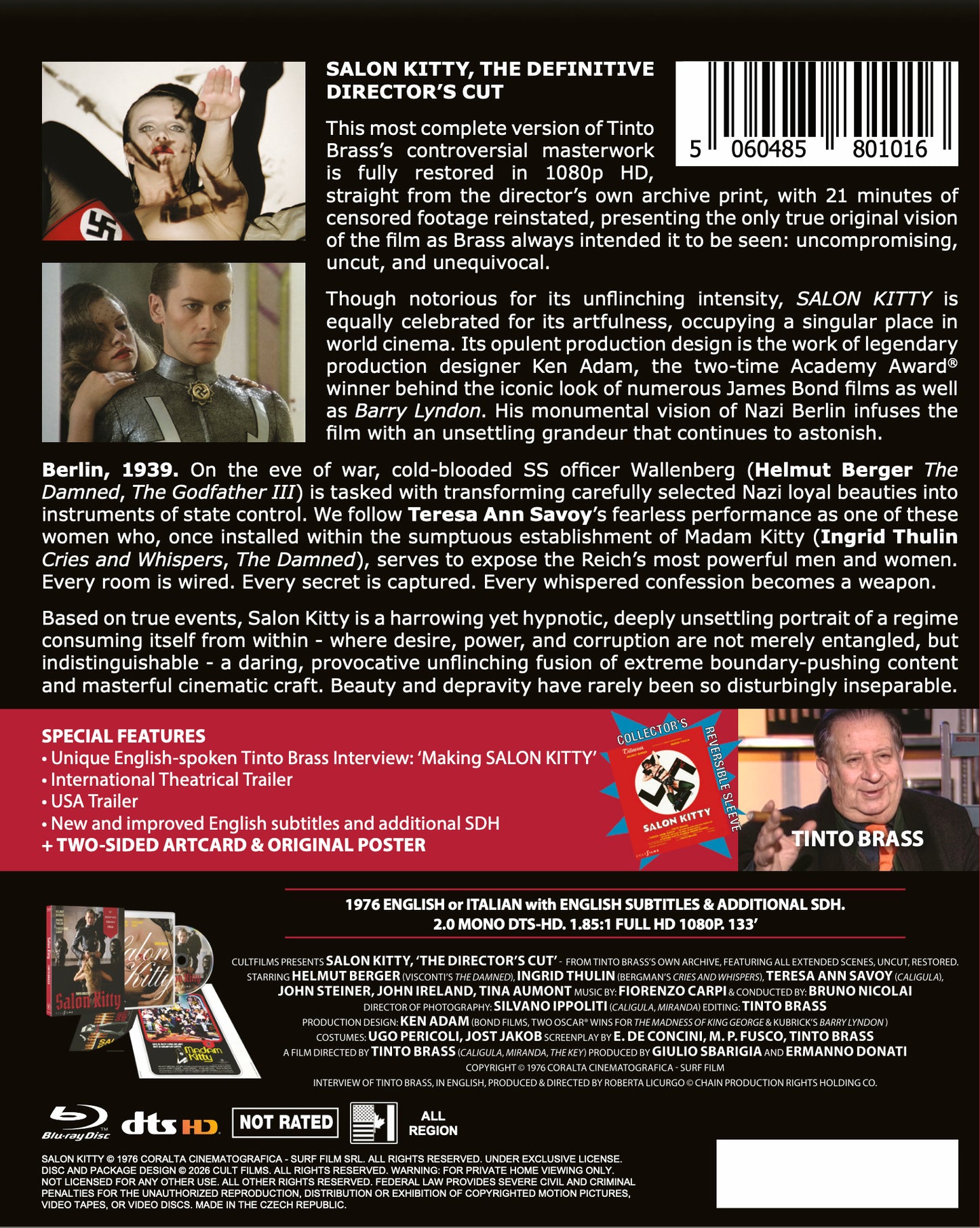 SALON KITTY [50TH ANNIVERSARY COLLECTOR'S EDTION] (CULT FILMS) (BLU-RAY w/SLIPCOVER)
