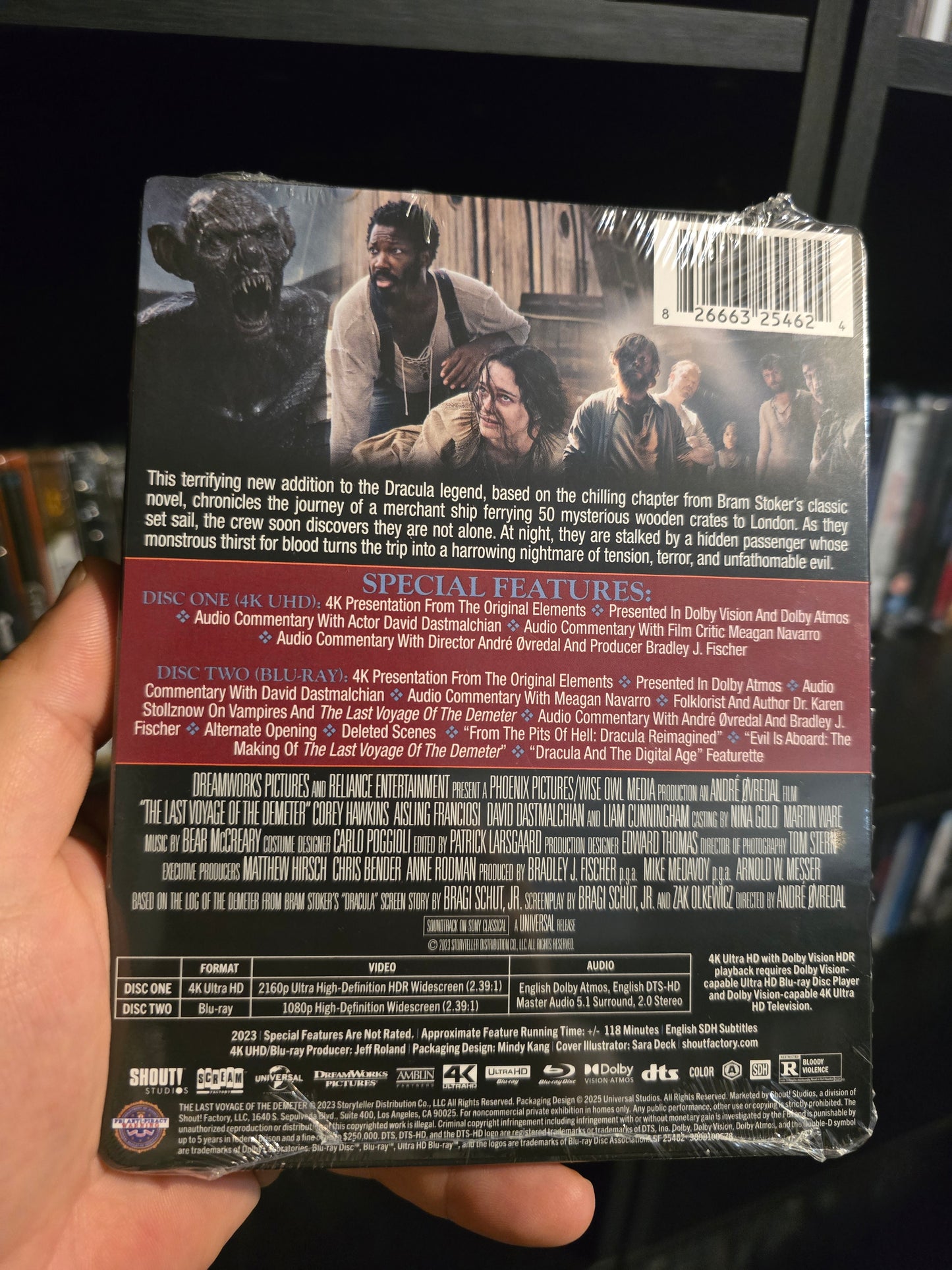 THE LAST VOYAGE OF THE DEMETER [LIMITED EDITION] (SCREAM FACTORY) (4K UHD STEELBOOK)