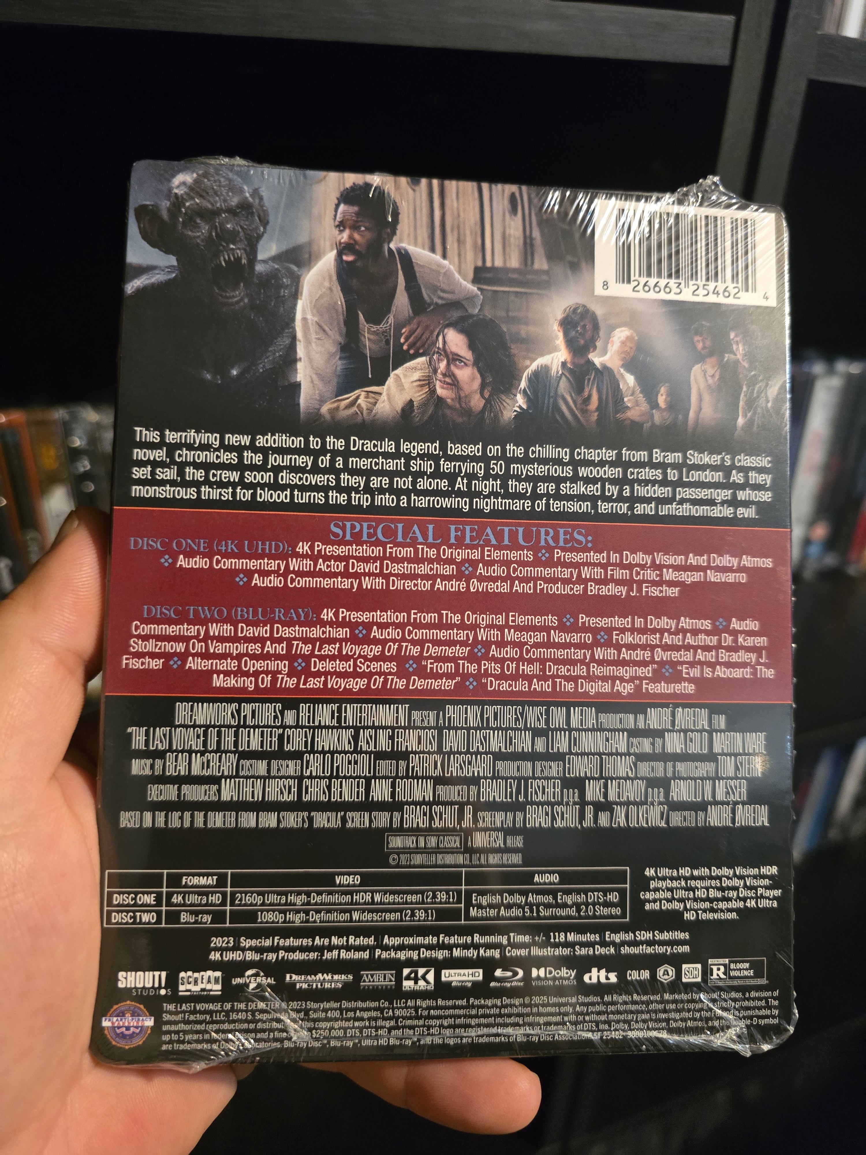 THE LAST VOYAGE OF THE DEMETER [LIMITED EDITION] (SCREAM FACTORY) (4K UHD STEELBOOK)