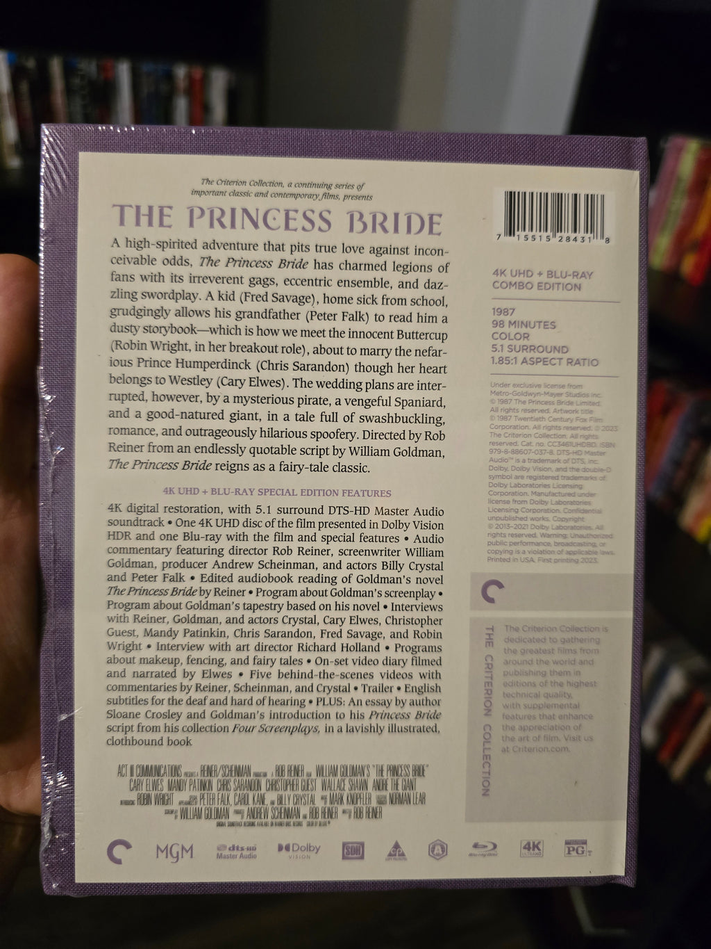 THE PRINCESS BRIDE (CRITERION) (4K UHD+BLU-RAY)