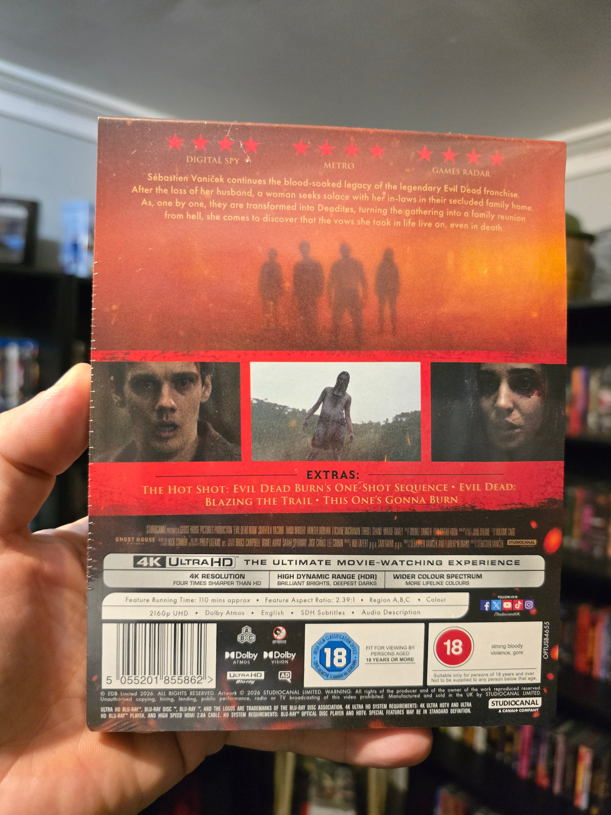 EVIL DEAD BURN [LIMITED EDITION STEELBOOK] (STUDIO CANAL) (4K UHD) (UK IMPORT)