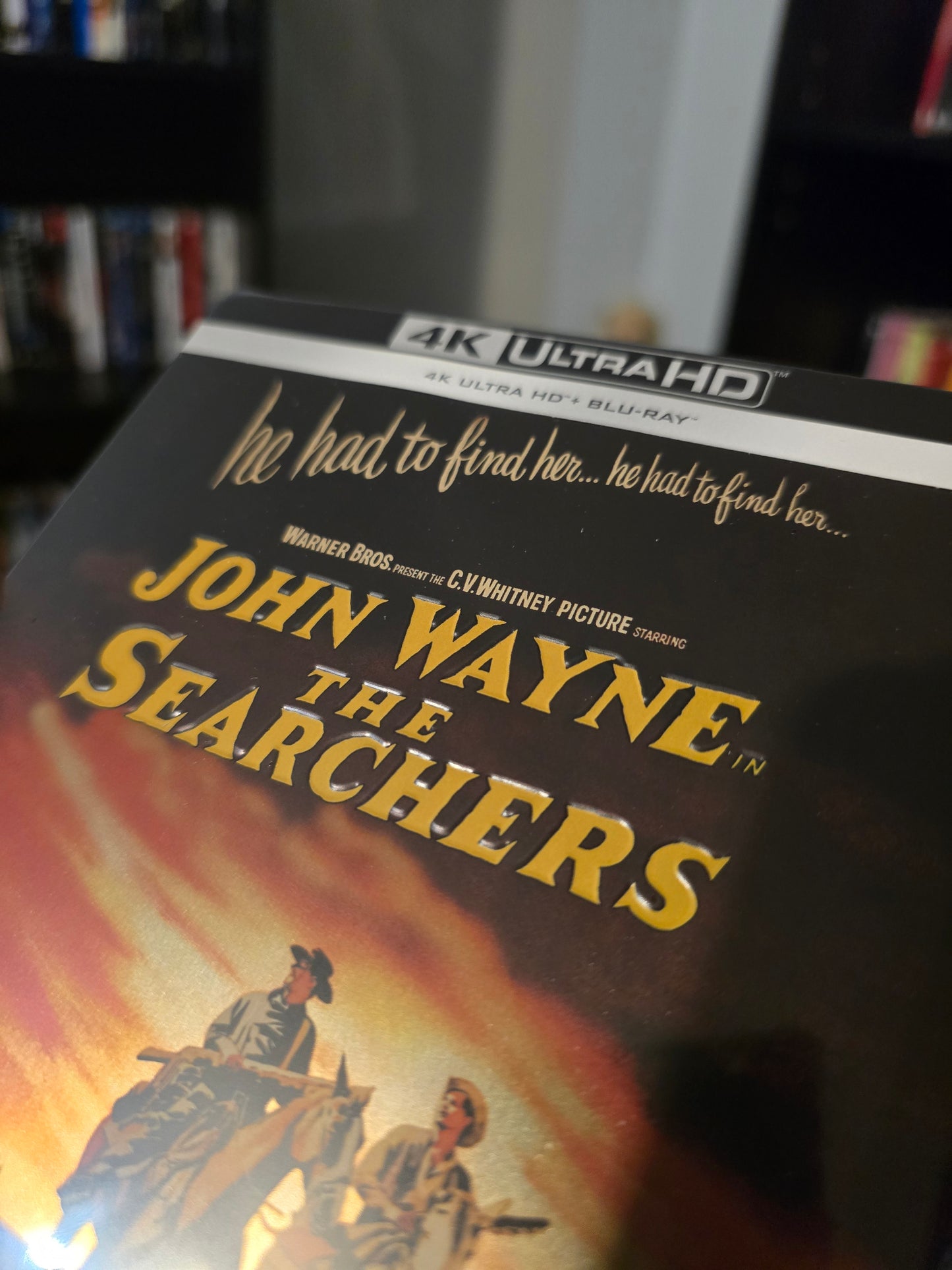 THE SEARCHERS [LIMITED EDITION STEELBOOK] (WARNER BROTHERS) (4K UHD+BLU-RAY REGION B)