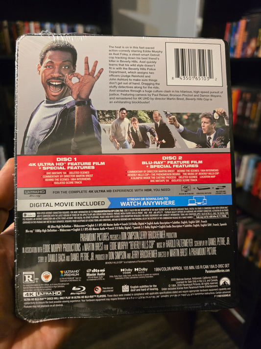 BEVERLY HILLS COP [LIMITED EDITION STEELBOOK] (PARAMOUNT) (4K UHD+BLU-RAY)