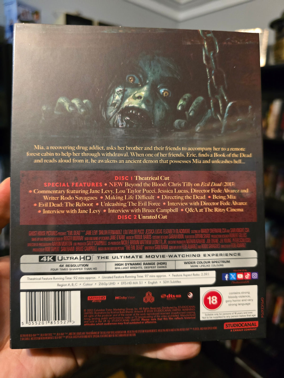 EVIL DEAD [LIMITED COLLECTOR'S EDTION] (STUDIO CANAL) (4K UHD) (UK IMPORT)