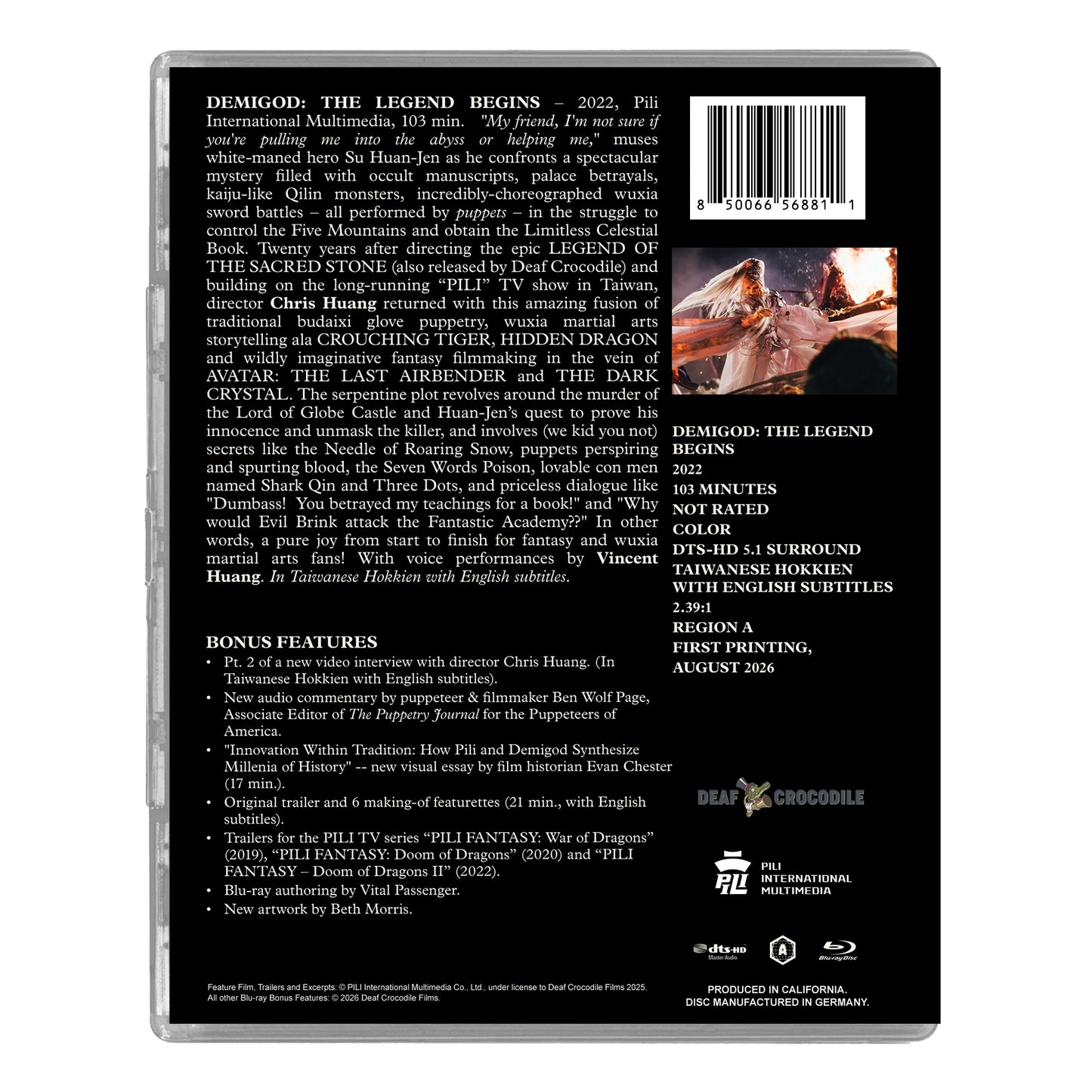 DEMIGOD: THE LEGEND BEGINS (DEAF CROCODILE) (BLU-RAY)