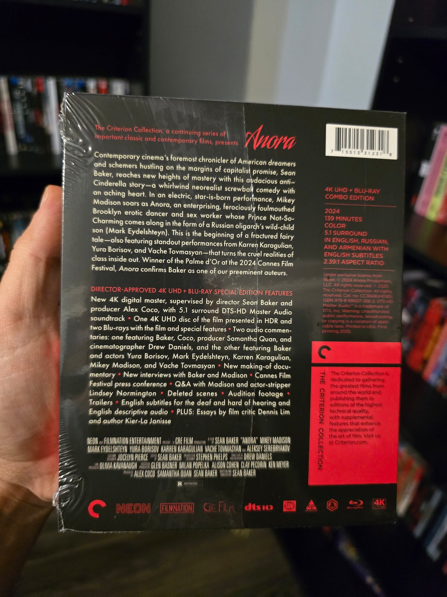 ANORA (CRITERION) (4K UHD+BLU-RAY)