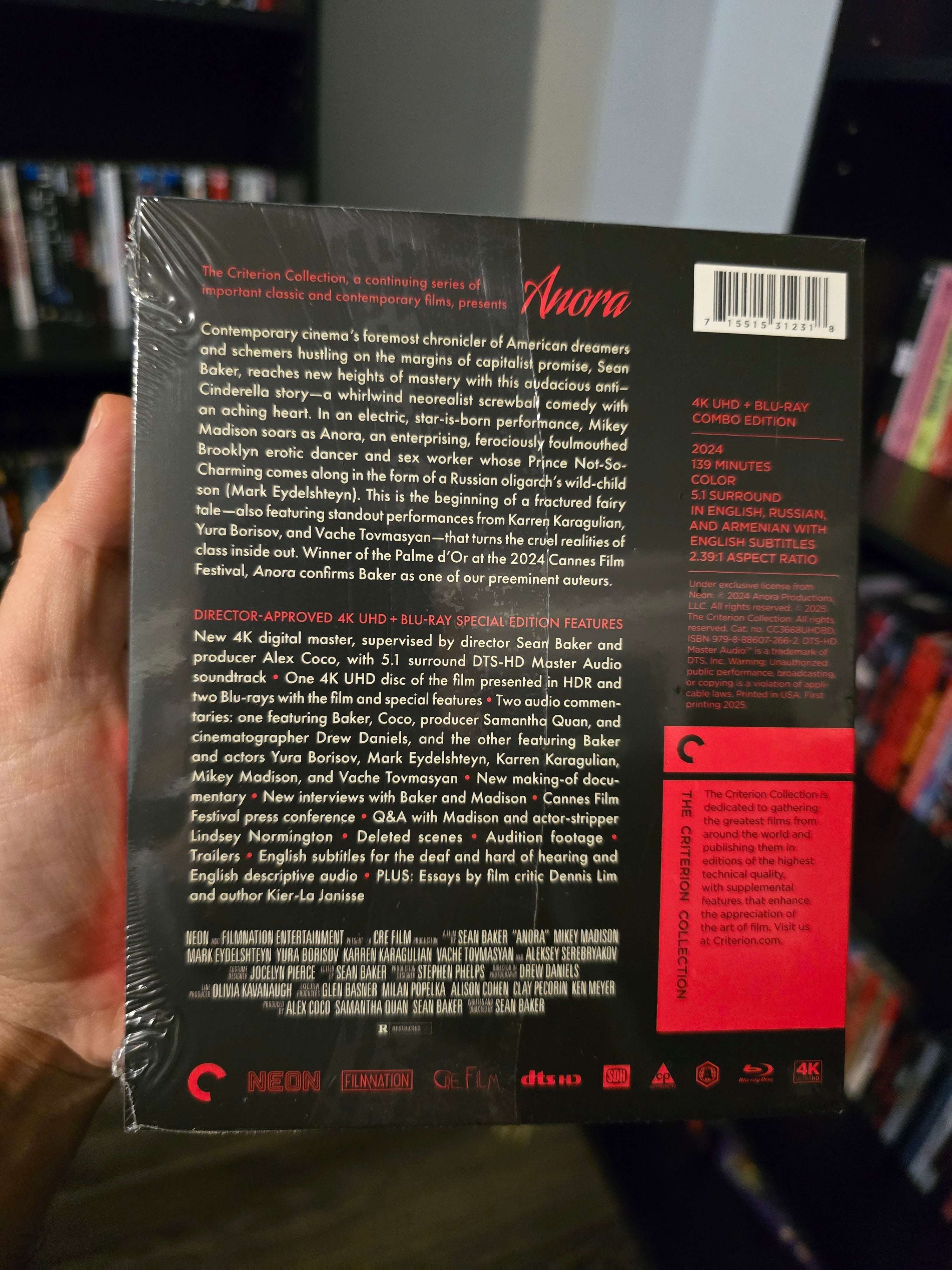 ANORA (CRITERION) (4K UHD+BLU-RAY)