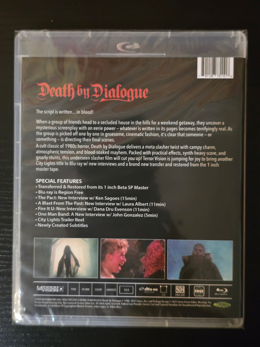 DEATH BY DIALOGUE (TERROR VISION) (BLU-RAY w/SLIPCOVER)
