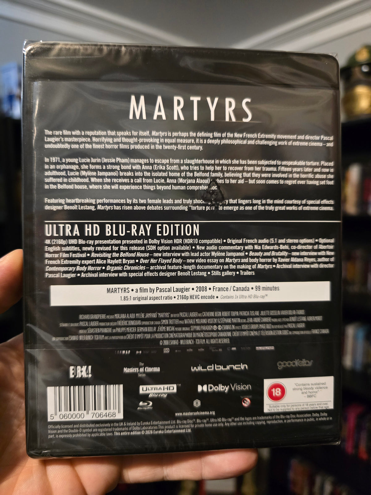 MARTYRS [2008] (EUREKA) (4K UHD) (UK IMPORT)