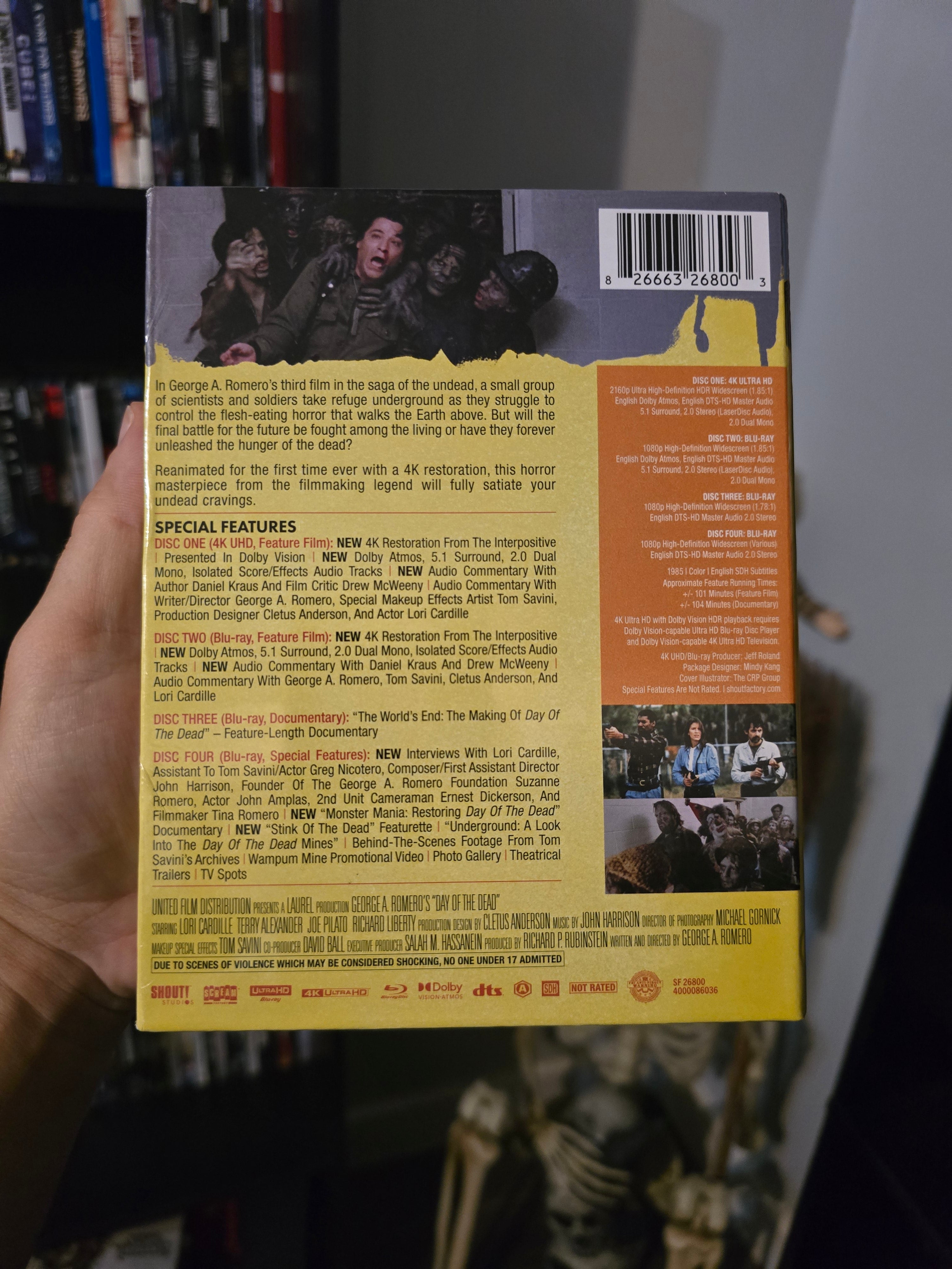 DAY OF THE DEAD [COLLECTOR'S EDITION] (SCREAM FACTORY) (4K UHD/BLU-RAY)