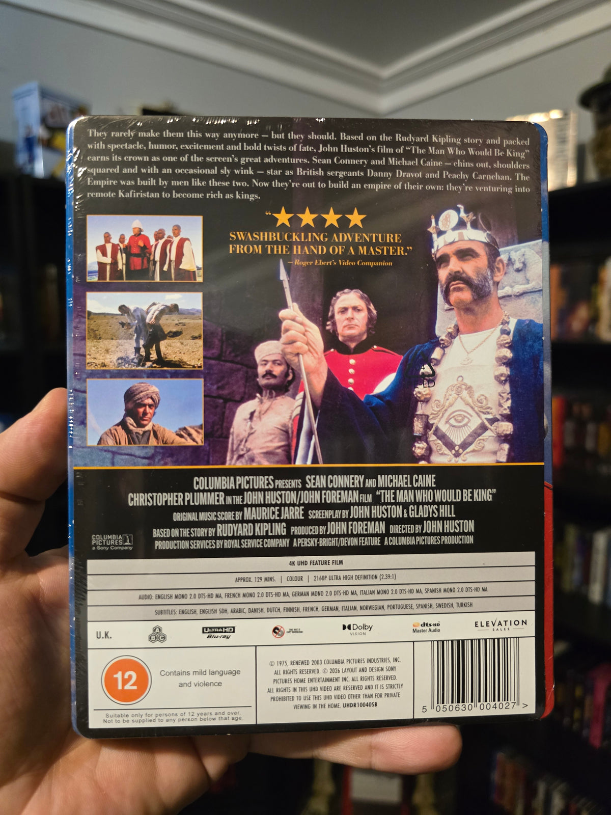 THE MAN WHO WOULD BE KING [LIMITED EDITION STEELBOOK] (SONY) (4K UHD) (UK IMPORT)
