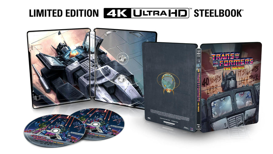 THE TRANSFORMERS: THE MOVIE [40TH ANNIVERSARY LIMITED EDITION STEELBOOK] (SHOUT FACTORY) (4K UHD+BLU-RAY)