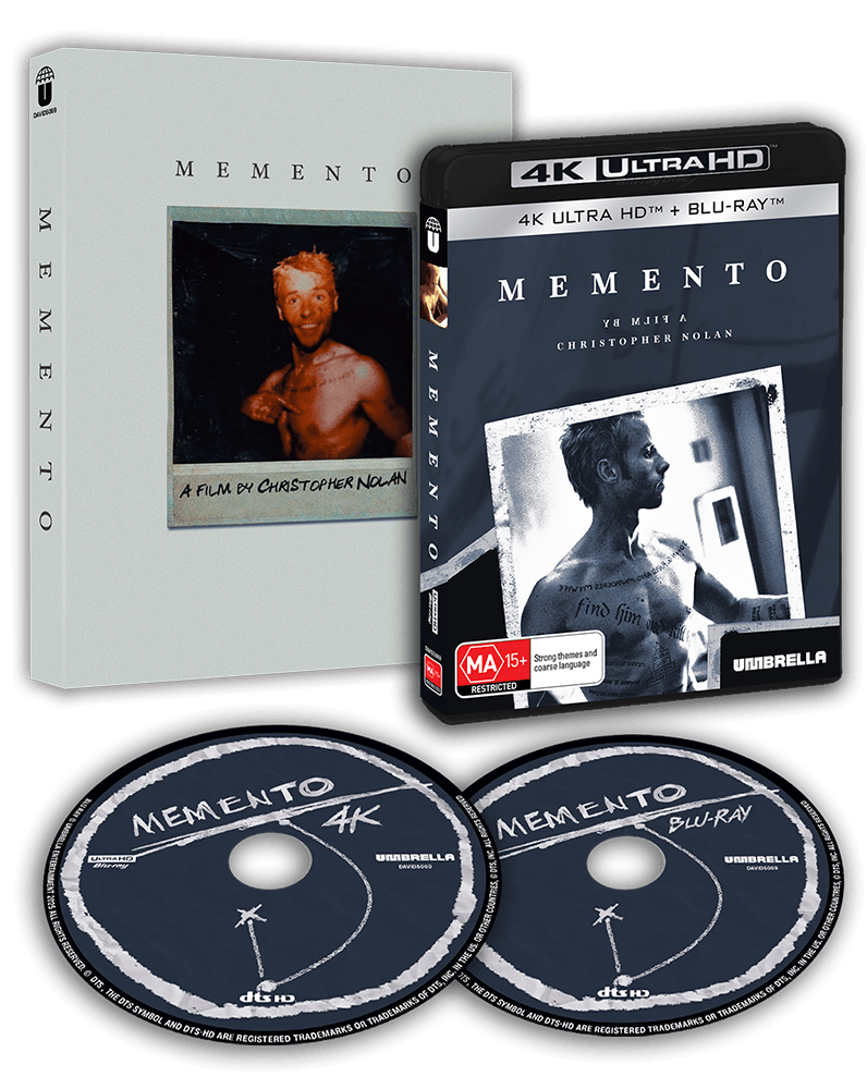Memento – Umbrella Entertainment 25th Anniversary 4K UHD + Blu-ray