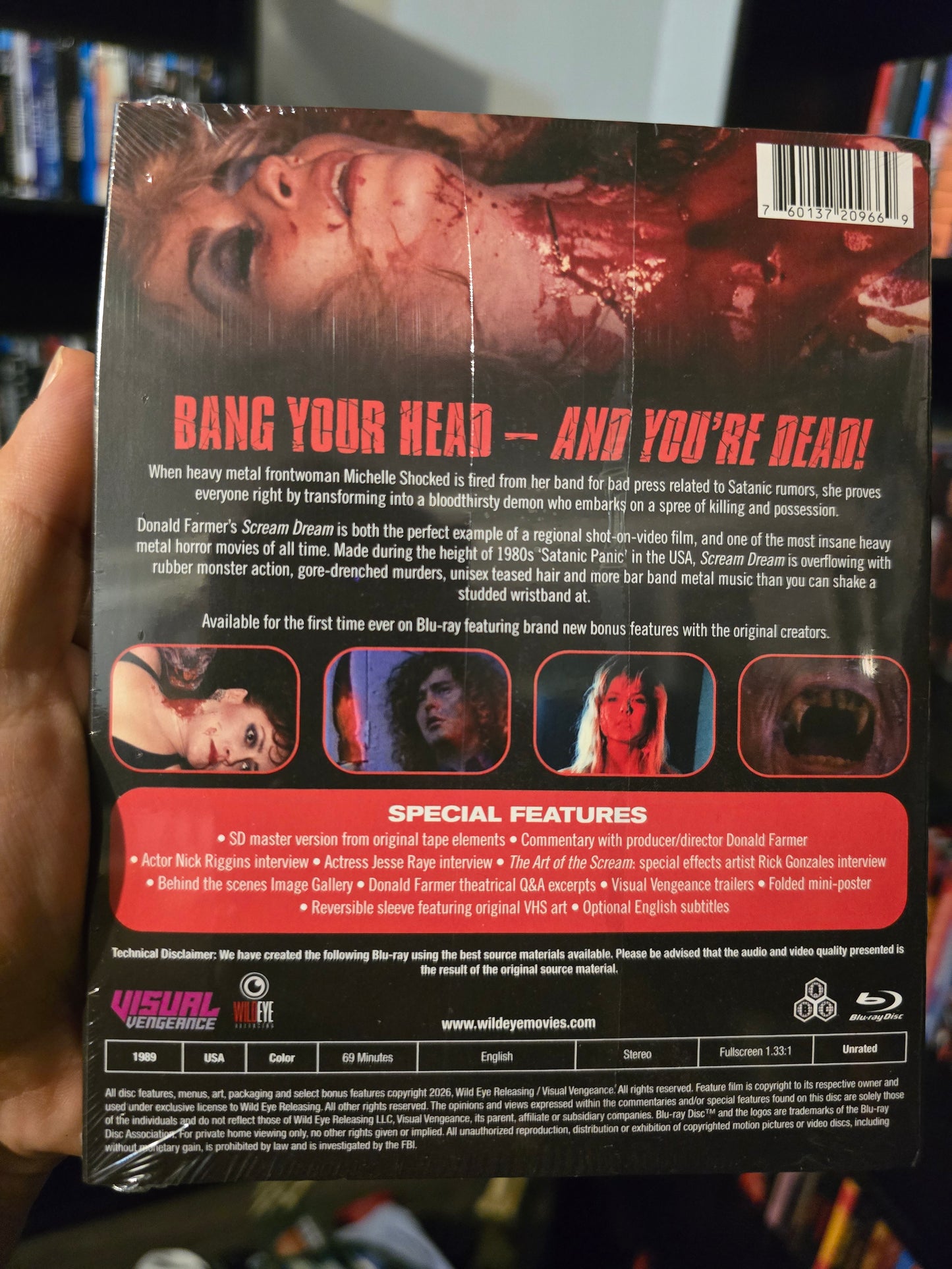 SCREAM DREAM [COLLECTOR'S EDITION] (VISUAL VENGEANCE) (BLU-RAY w/SLIPCOVER)