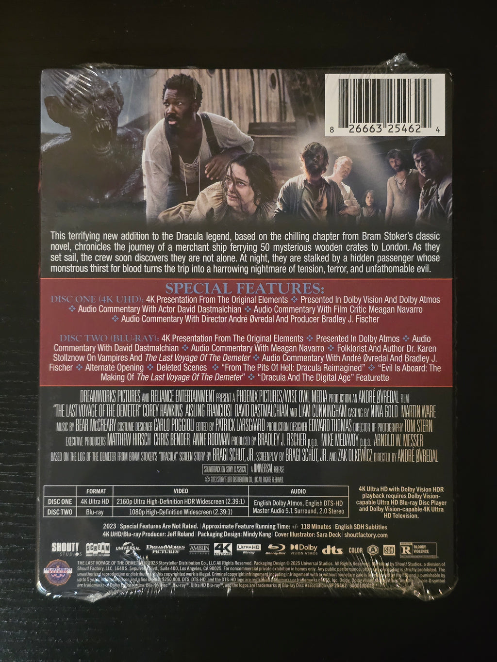 THE LAST VOYAGE OF THE DEMETER [LIMITED EDITION] (SCREAM FACTORY) (4K UHD STEELBOOK)