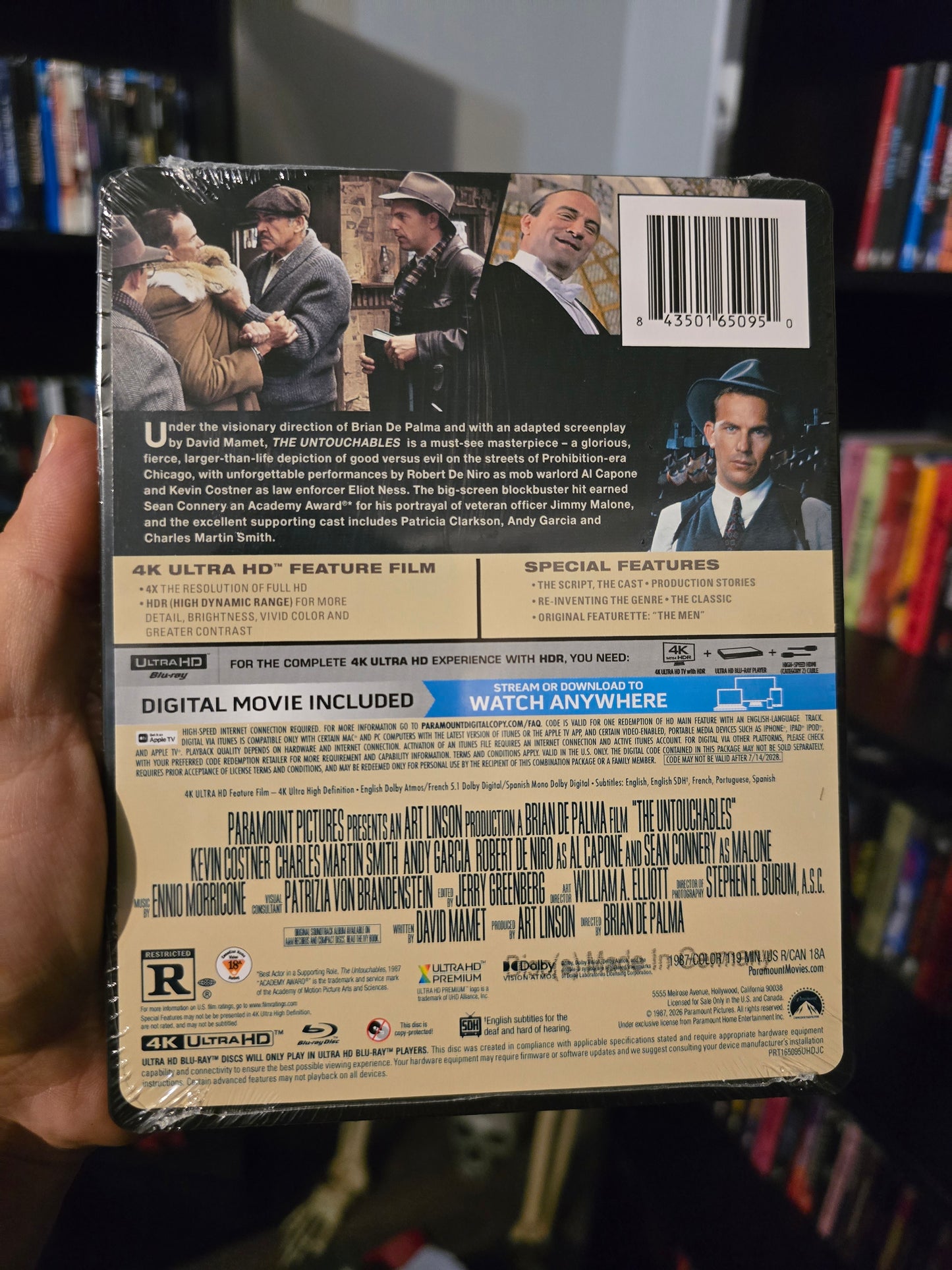 THE UNTOUCHABLES (PARAMOUNT) (4K UHD STEELBOOK)