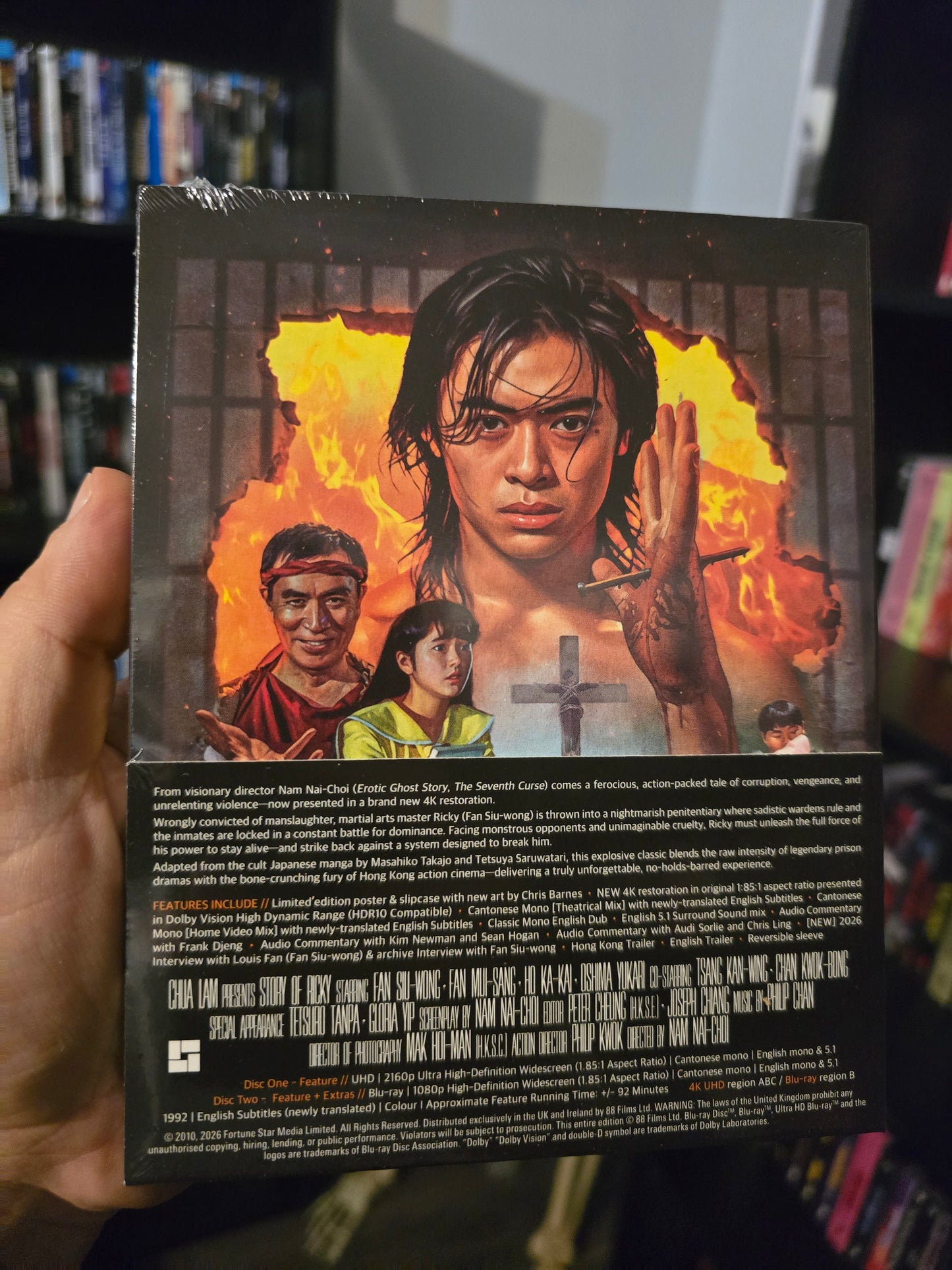 RIKI OH: STORY OF RICKY [LIMITED EDITION] (88 FILMS) (4K UHD+BLU-RAY REGION B w/SLIPCOVER)